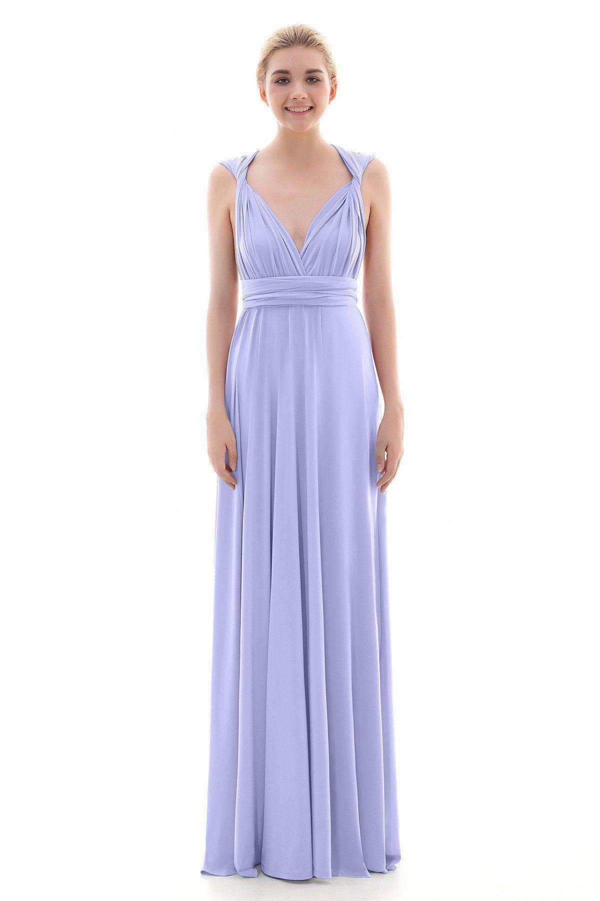 Sheath Floor Length Knitted Bridesmaid Dress COEF16001