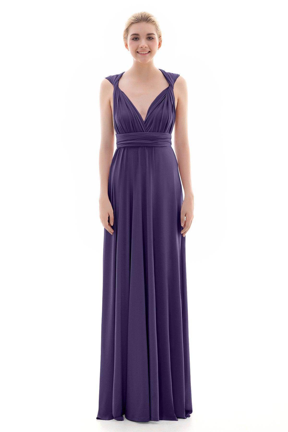 Sheath Floor Length Knitted Bridesmaid Dress COEF16001