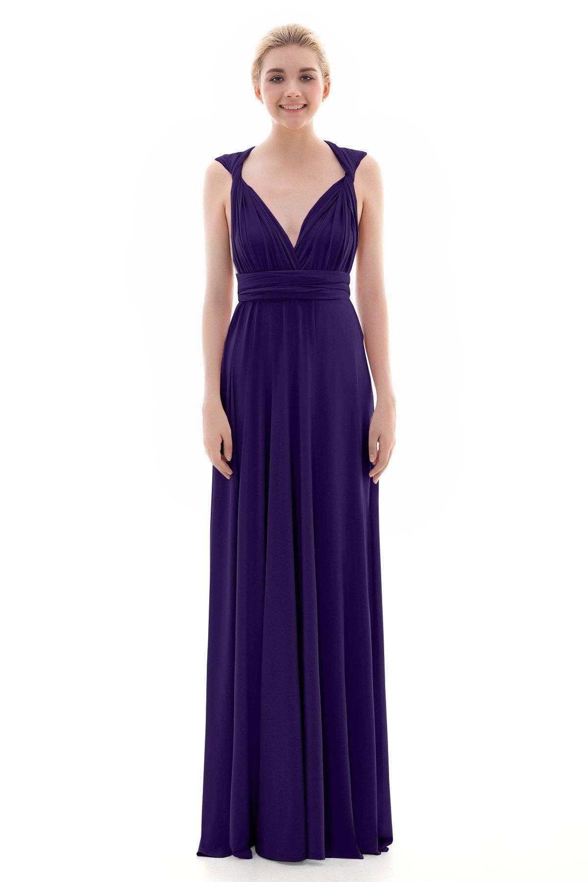 Sheath Floor Length Knitted Bridesmaid Dress COEF16001PS