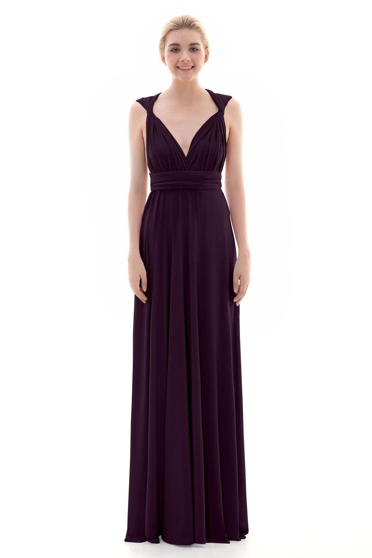 Sheath Floor Length Knitted Bridesmaid Dress COEF16001