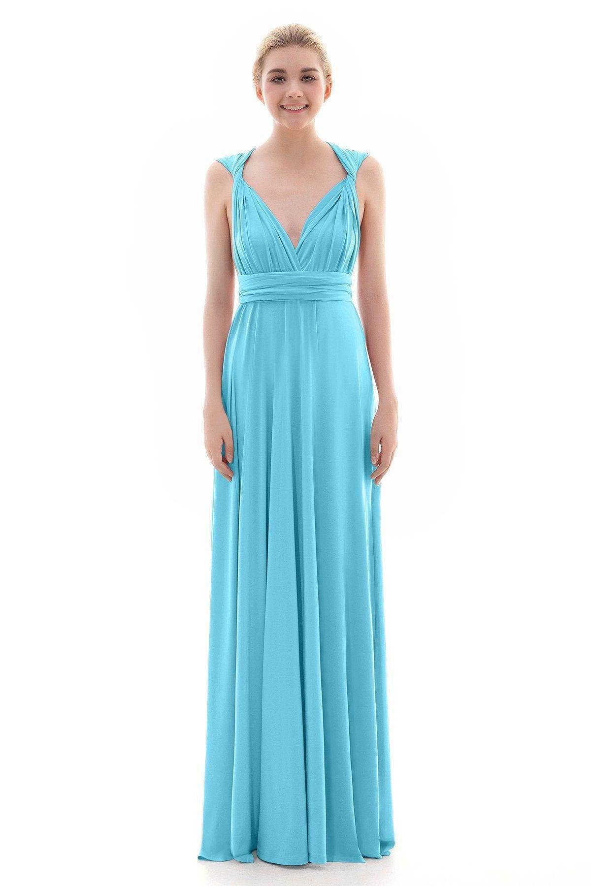 Sheath Floor Length Knitted Bridesmaid Dress COEF16001