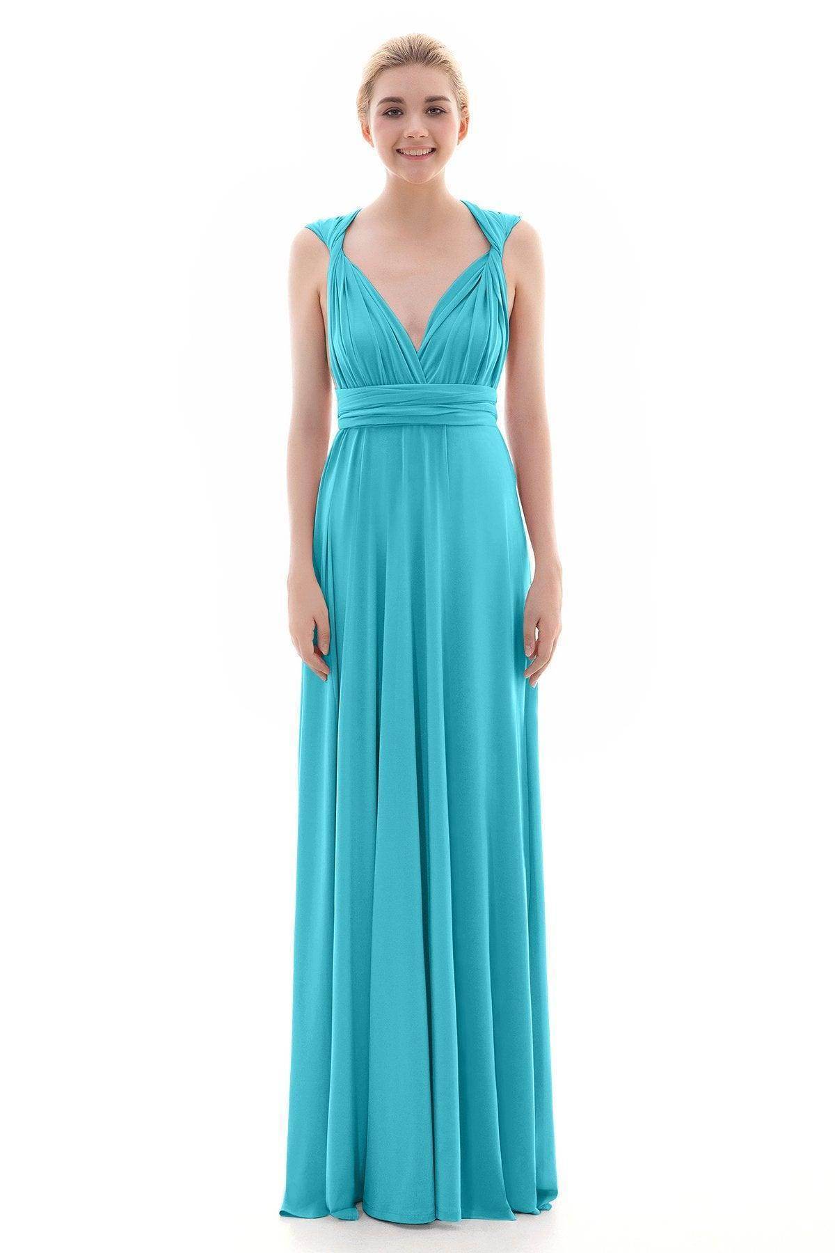 Sheath Floor Length Knitted Bridesmaid Dress COEF16001