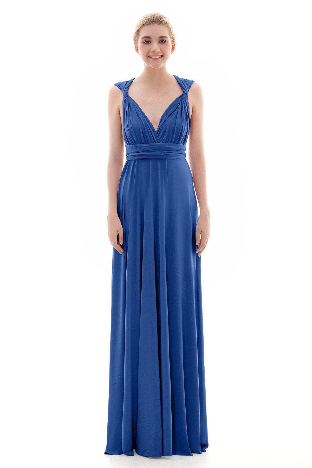 Sheath Floor Length Knitted Bridesmaid Dress COEF16001
