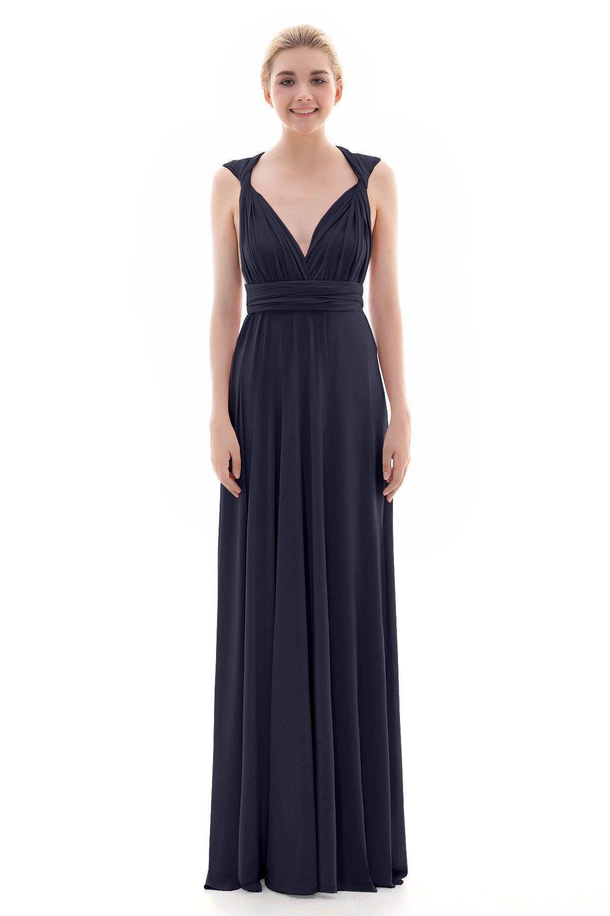 Sheath Floor Length Knitted Bridesmaid Dress COEF16001