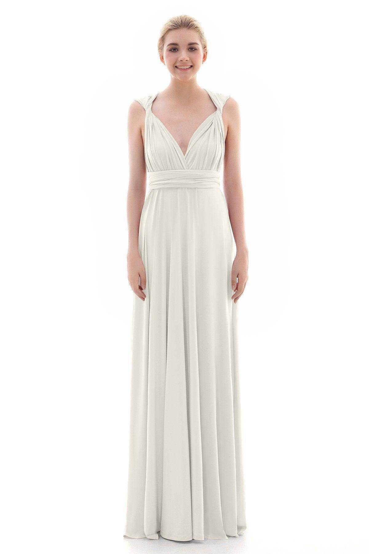 Sheath Floor Length Knitted Bridesmaid Dress COEF16001