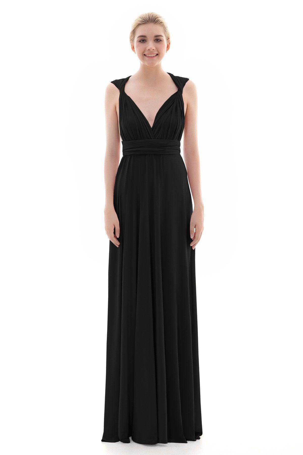 Sheath Floor Length Knitted Bridesmaid Dress COEF16001