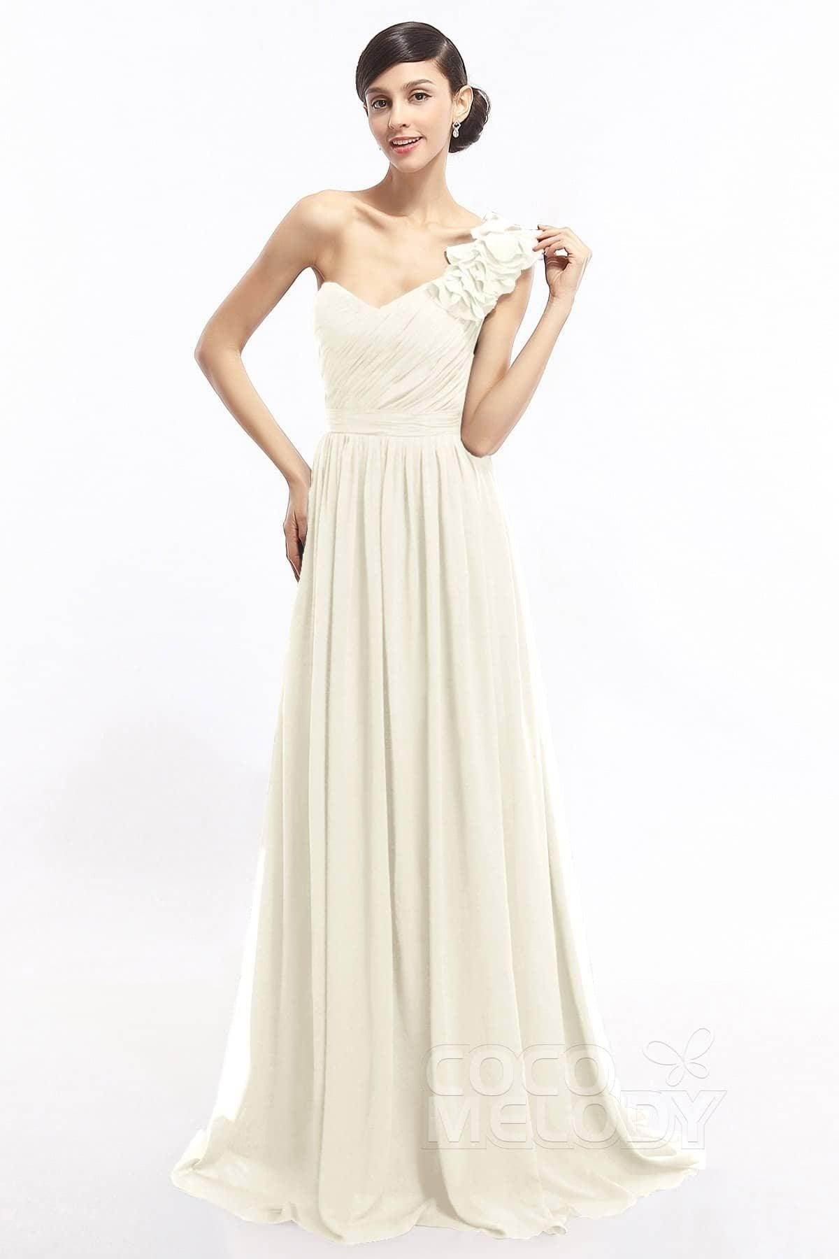 Sheath Sweep-Brush Train Chiffon Evening Dresses COLT14007