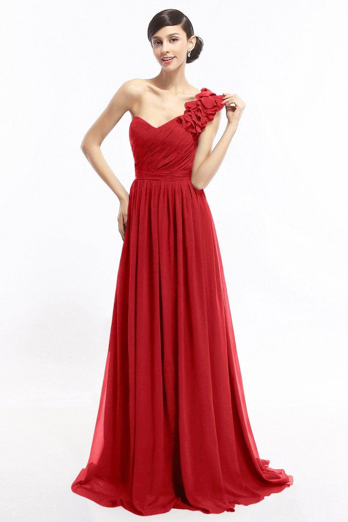Sheath Sweep-Brush Train Chiffon Evening Dresses COLT14007