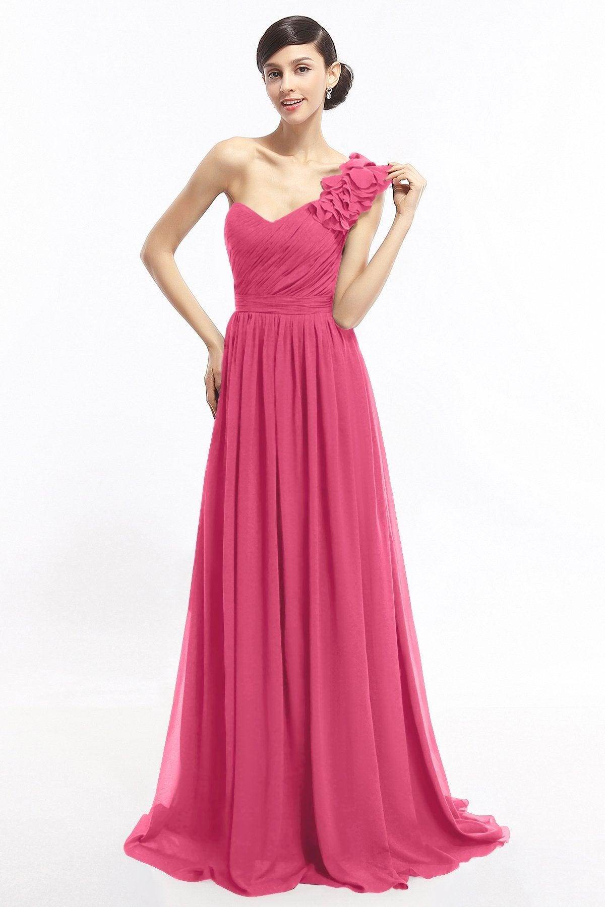 Sheath Sweep-Brush Train Chiffon Evening Dresses COLT14007