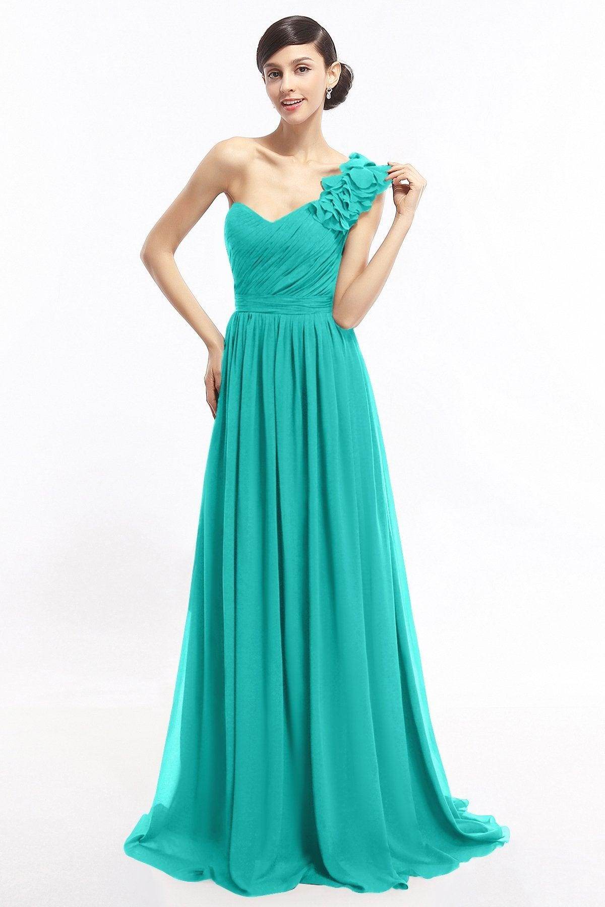 Sheath Sweep-Brush Train Chiffon Evening Dresses COLT14007