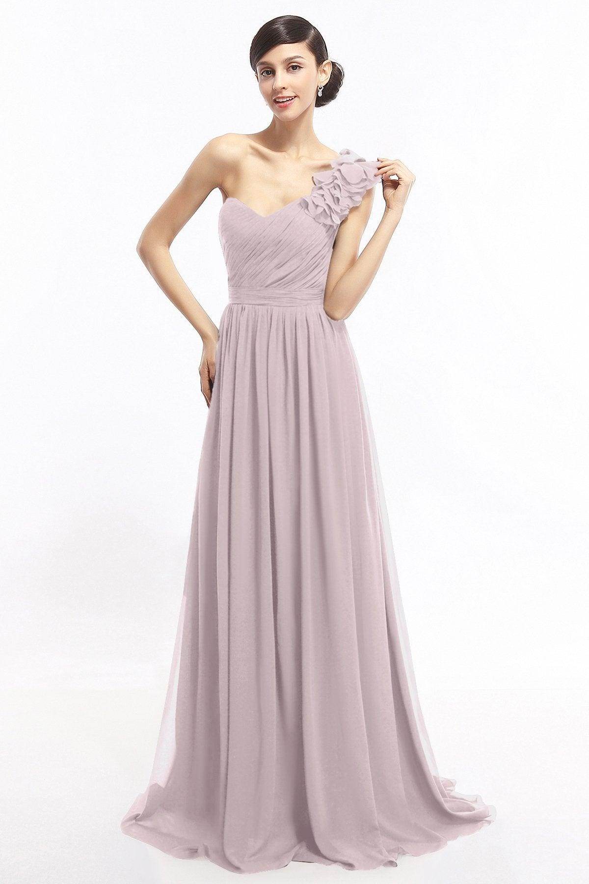 Sheath Sweep-Brush Train Chiffon Evening Dresses COLT14007