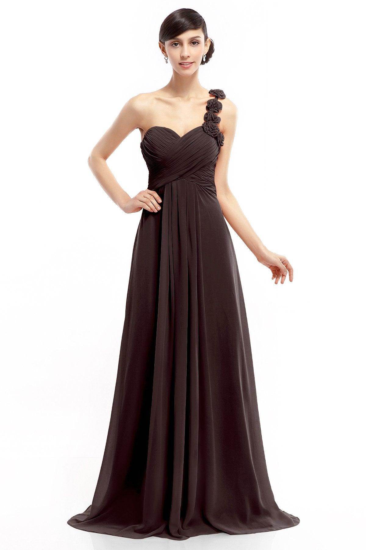 Sheath-Column Floor Length Chiffon Dresses COLT14017