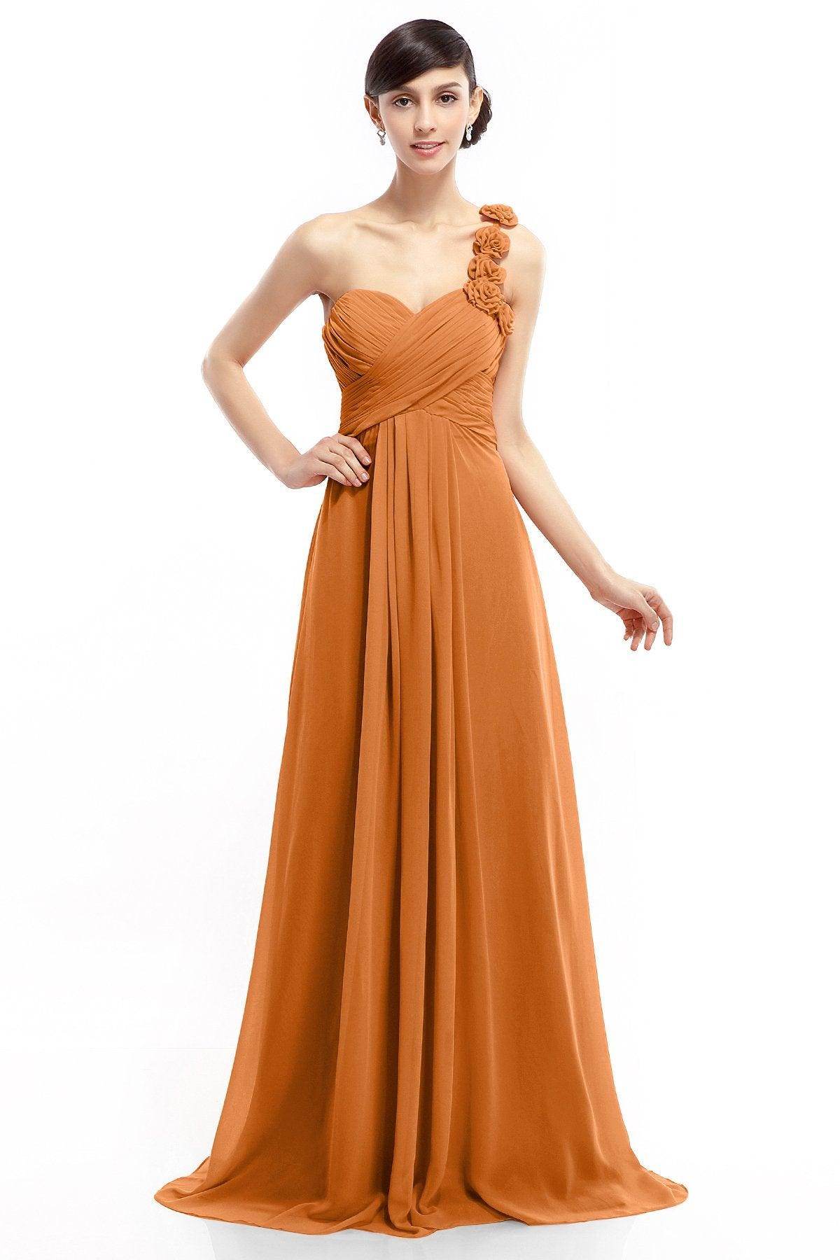 Sheath-Column Floor Length Chiffon Dresses COLT14017