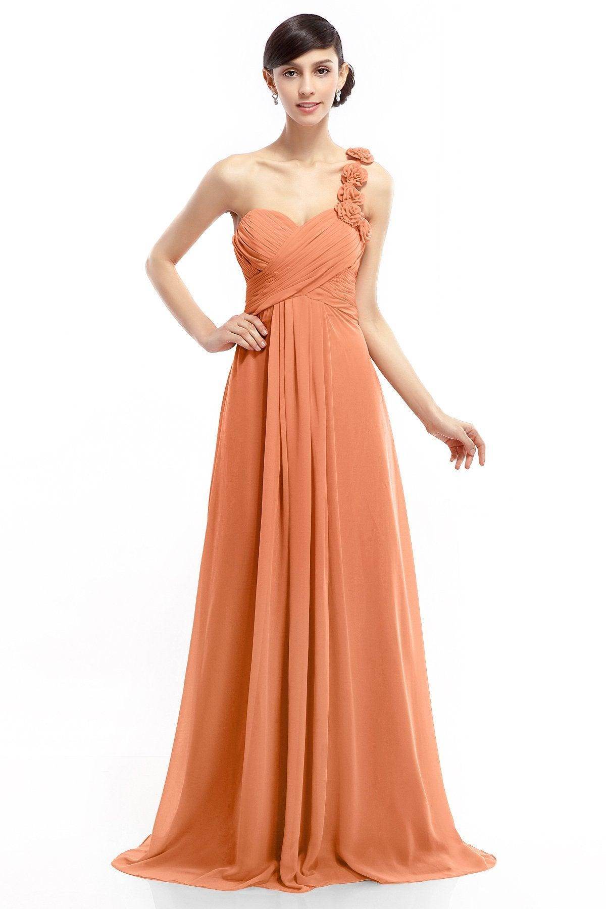 Sheath-Column Floor Length Chiffon Dresses COLT14017