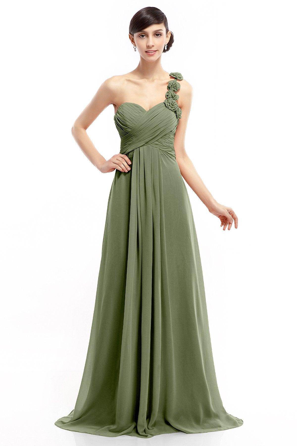 Sheath-Column Floor Length Chiffon Dresses COLT14017