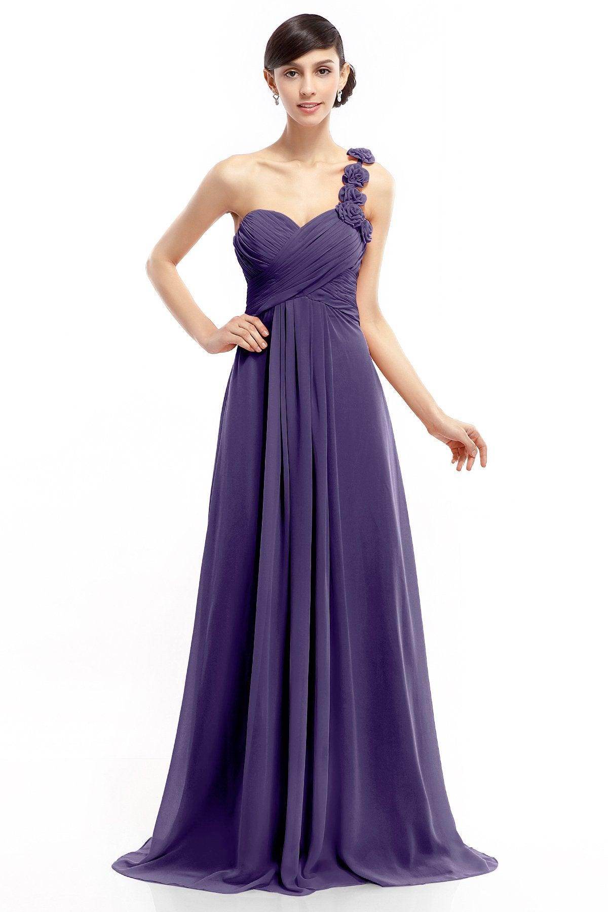 Sheath-Column Floor Length Chiffon Dresses COLT14017