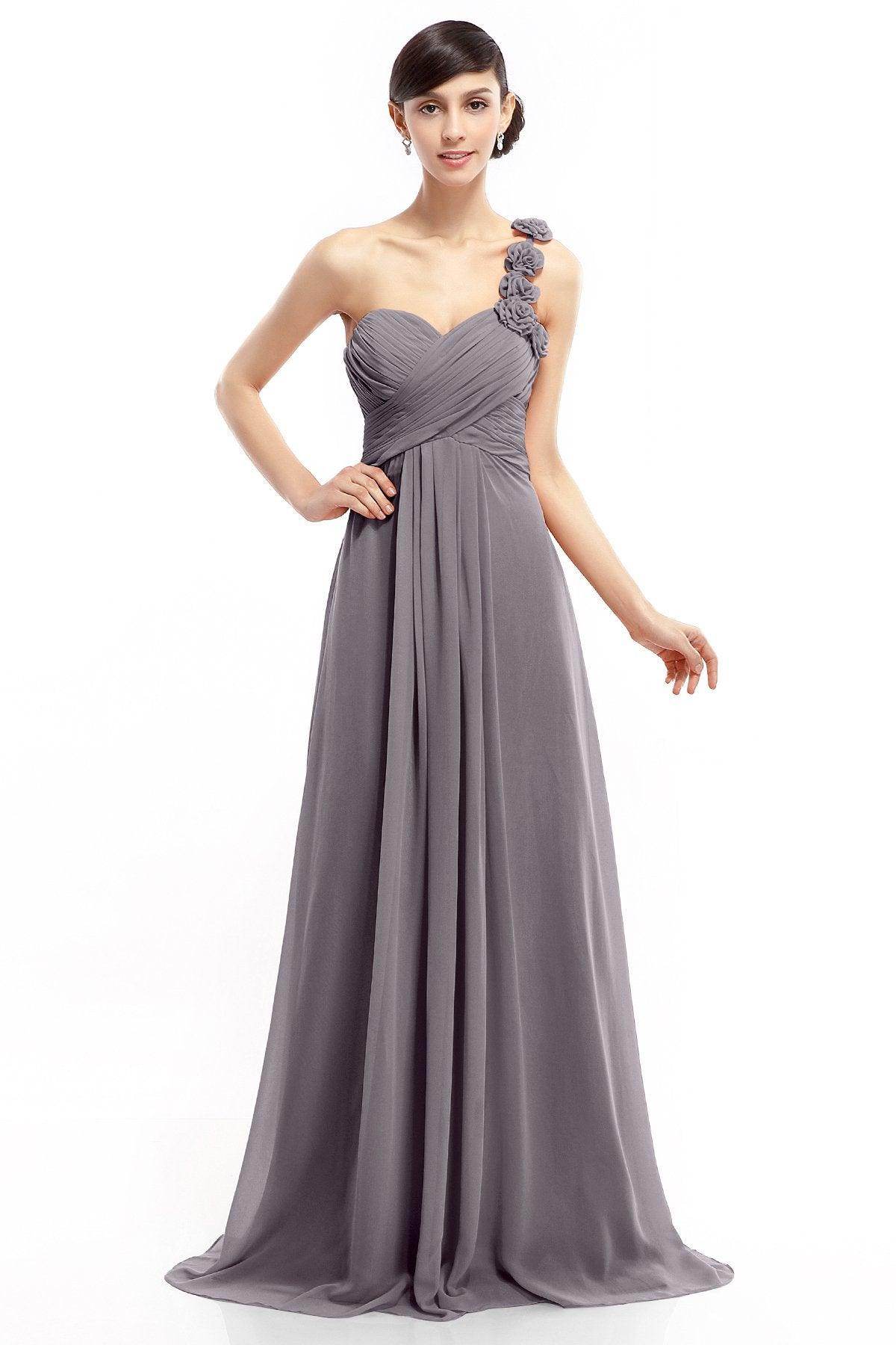 Sheath-Column Floor Length Chiffon Dresses COLT14017