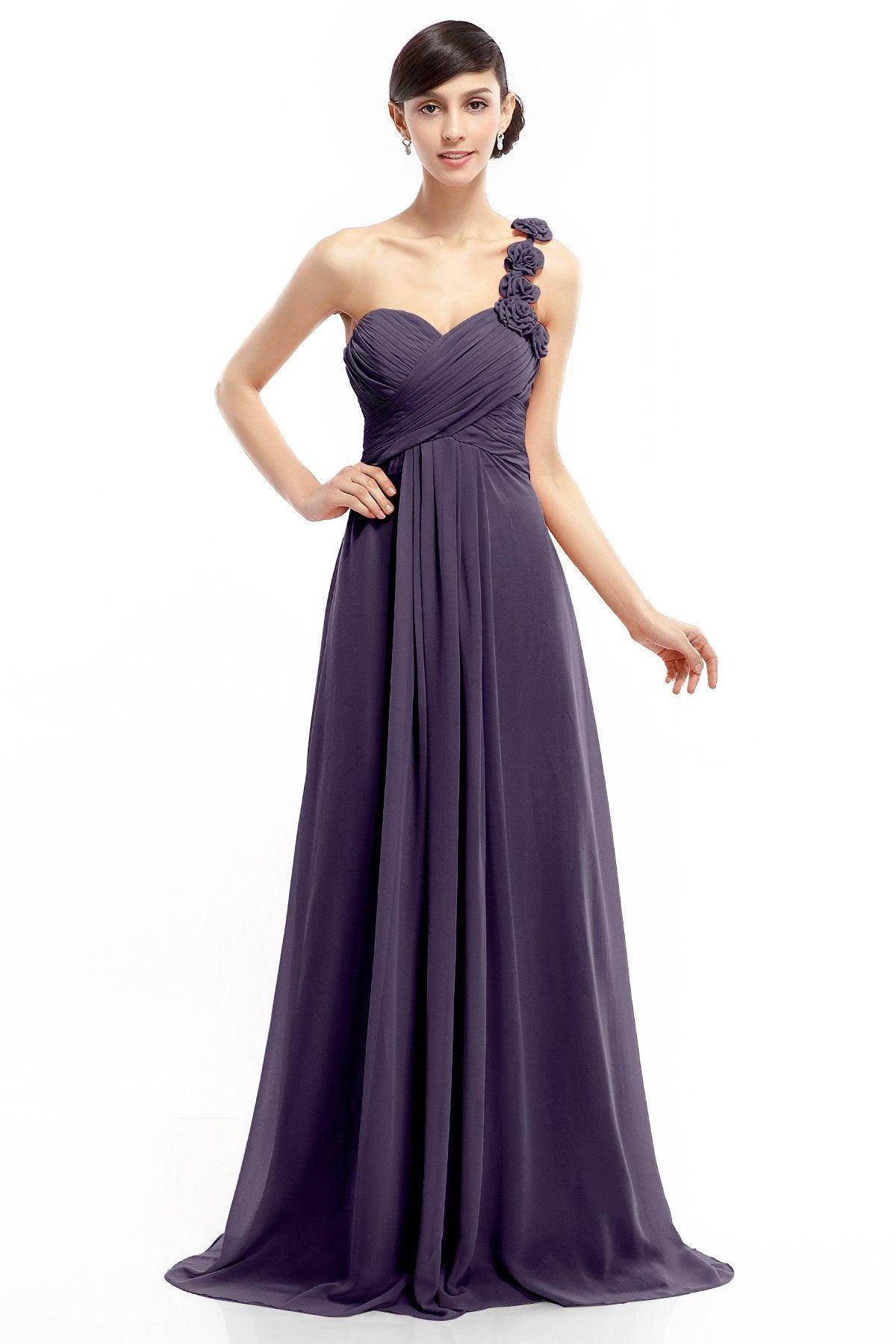 Sheath-Column Floor Length Chiffon Dresses COLT14017