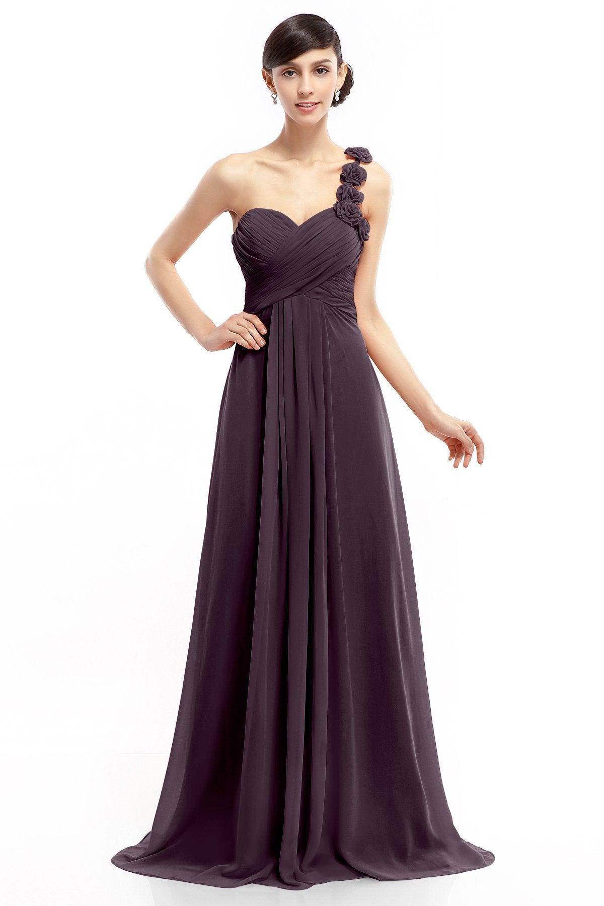 Sheath-Column Floor Length Chiffon Dresses COLT14017