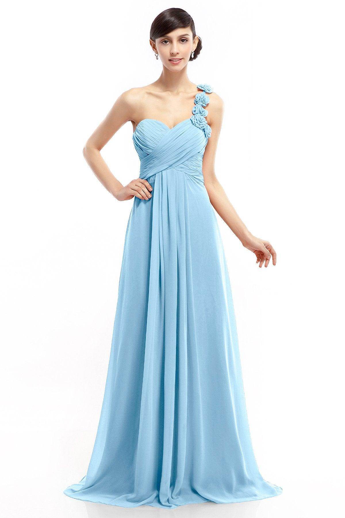 Sheath-Column Floor Length Chiffon Dresses COLT14017