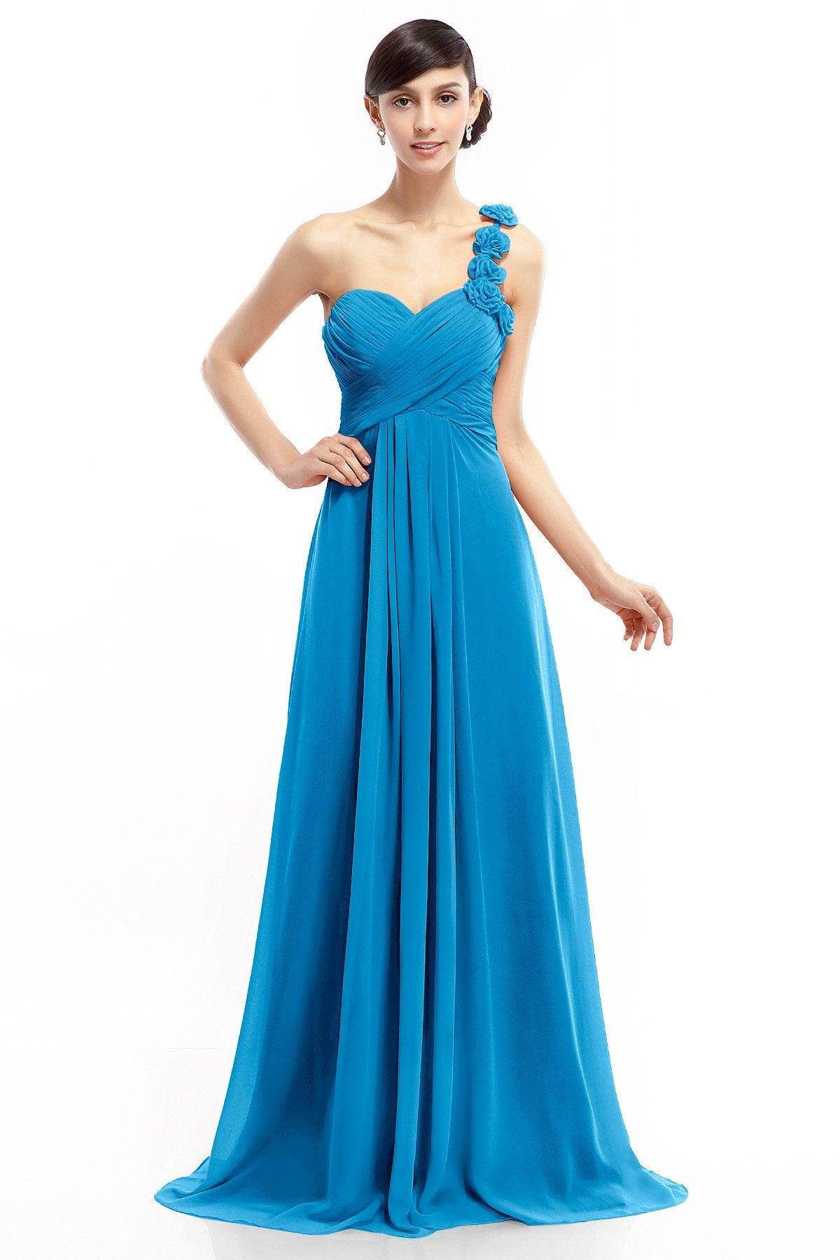 Sheath-Column Floor Length Chiffon Dresses COLT14017