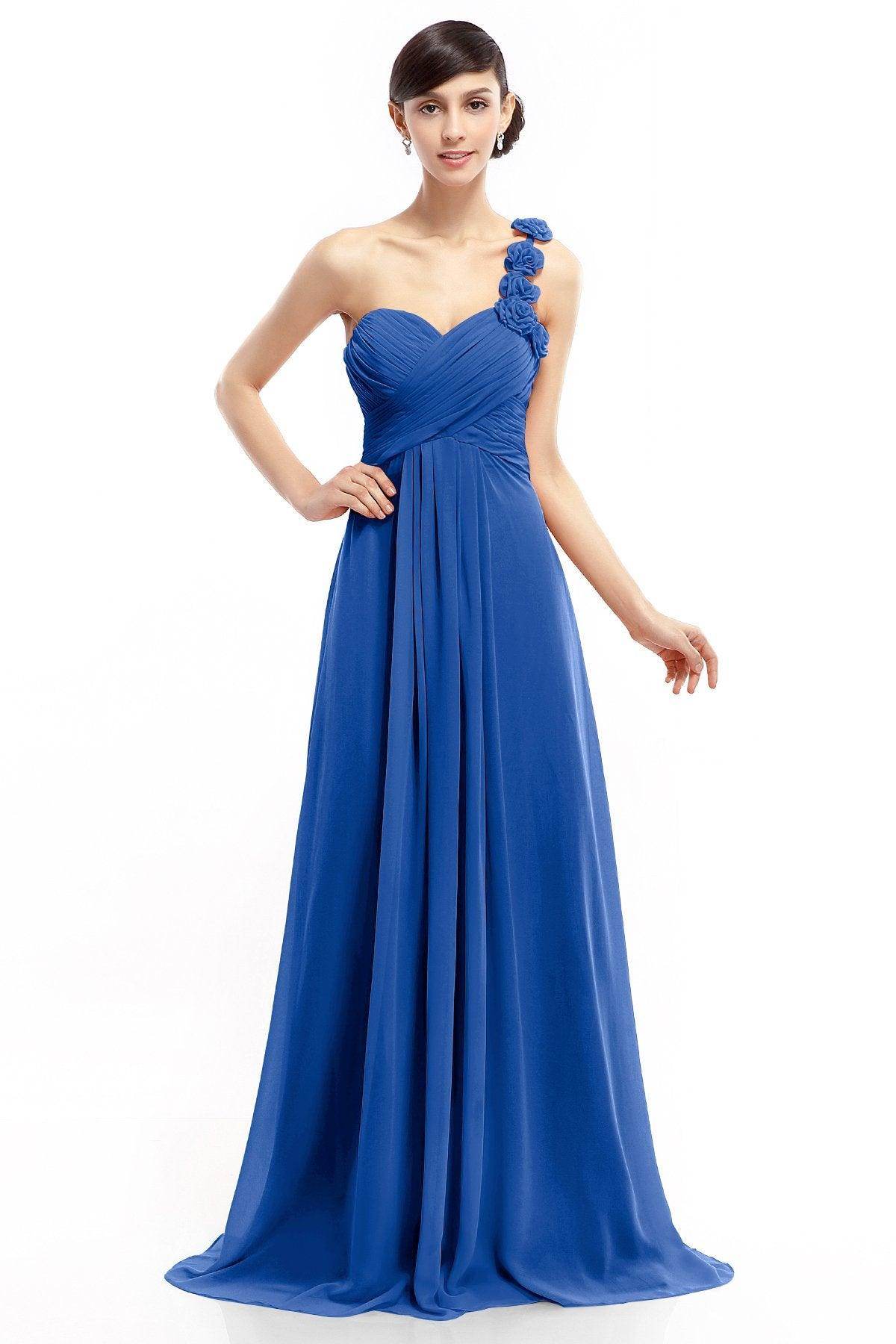 Sheath-Column Floor Length Chiffon Dresses COLT14017