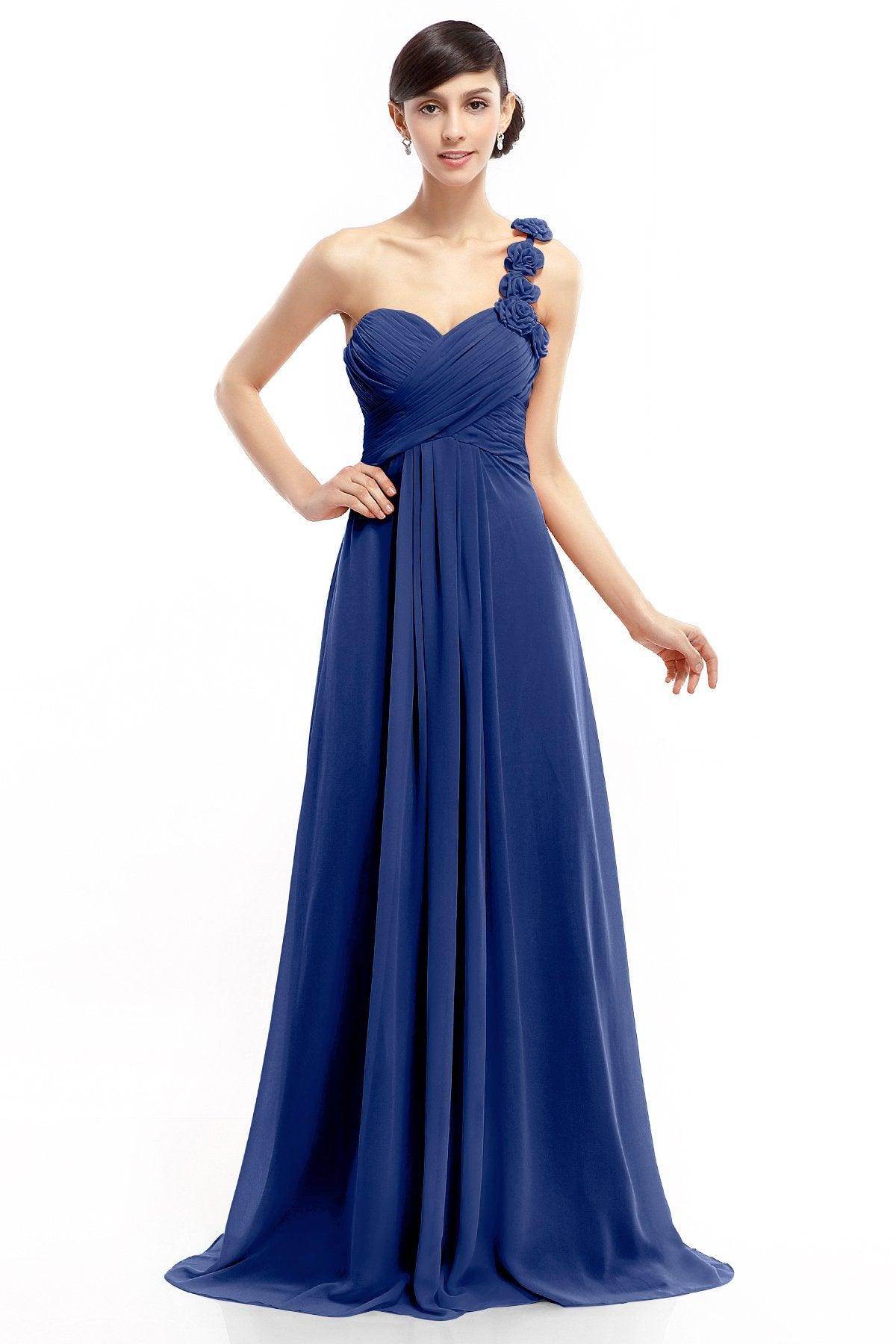 Sheath-Column Floor Length Chiffon Dresses COLT14017