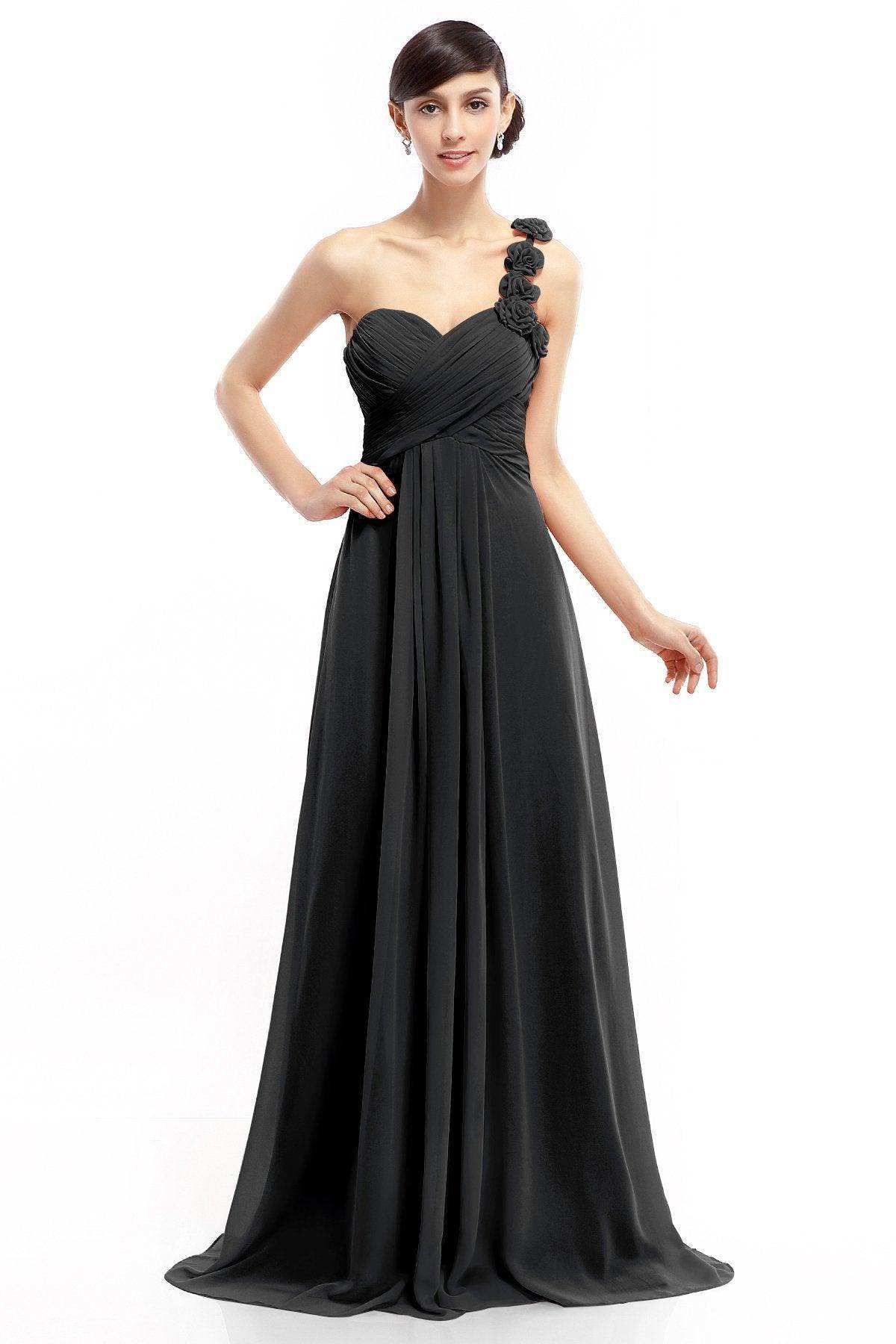 Sheath-Column Floor Length Chiffon Dresses COLT14017