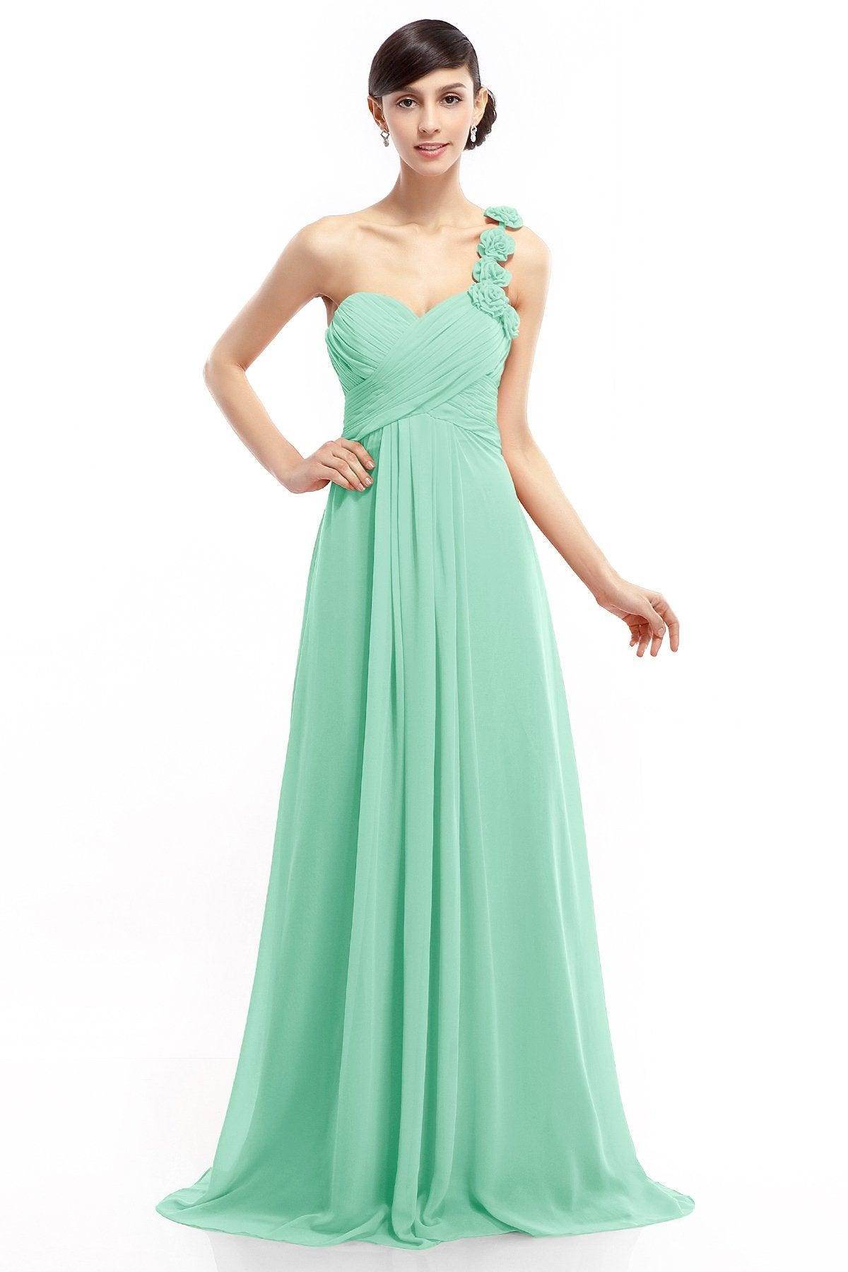 Sheath-Column Floor Length Chiffon Dresses COLT14017