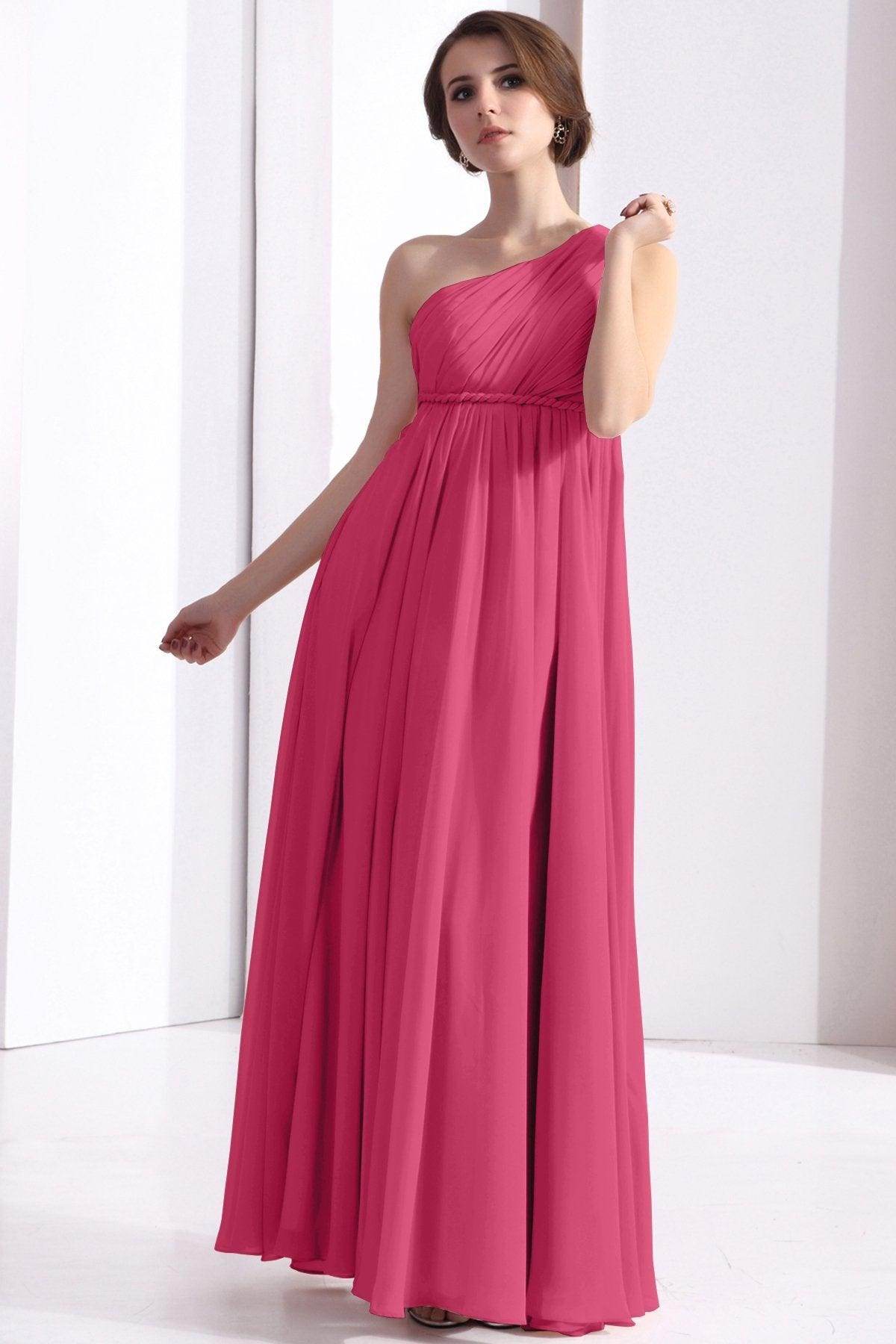 Sheath Floor Length Chiffon Bridesmaid Dress COSF1300D