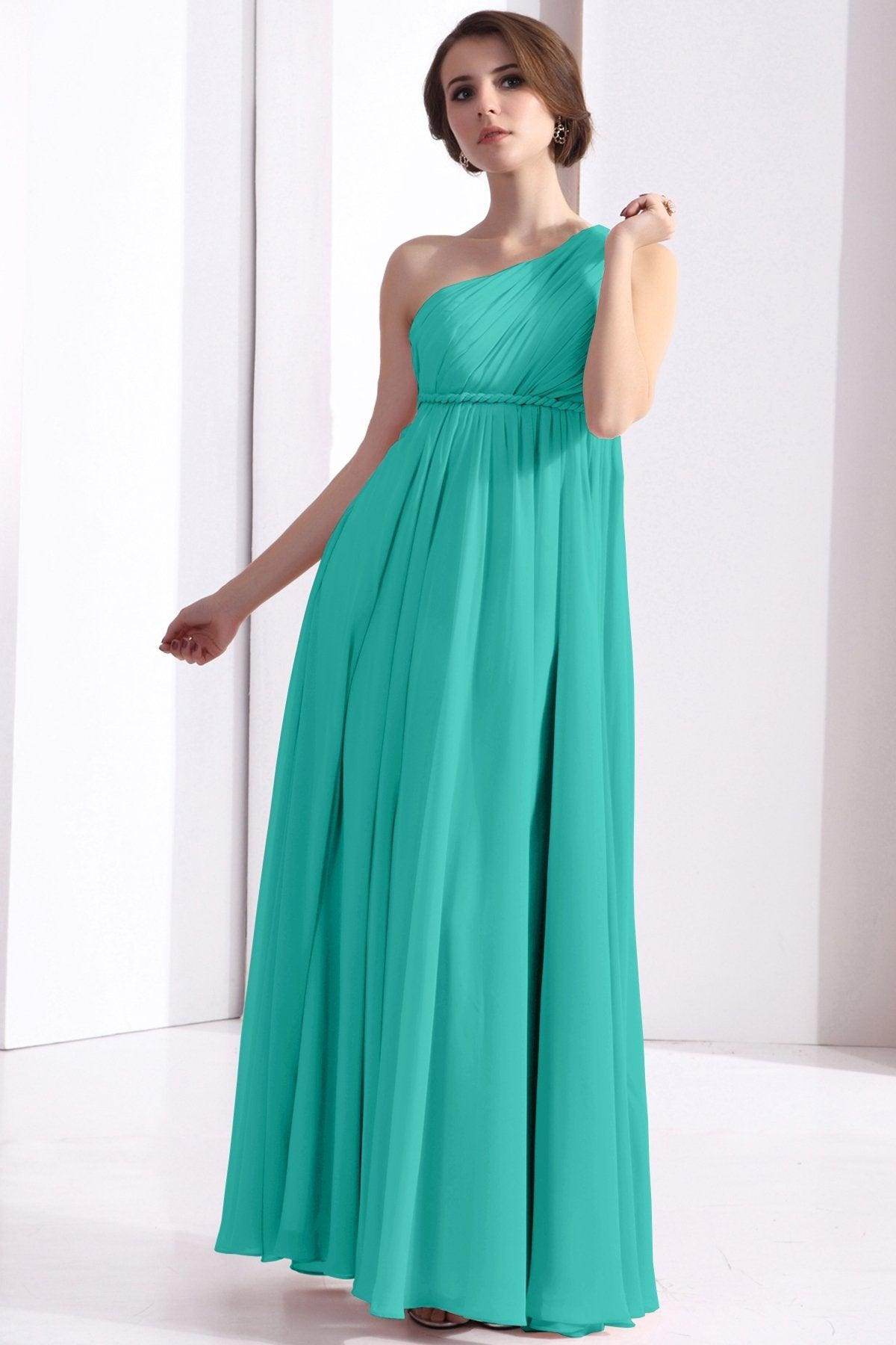 Sheath Floor Length Chiffon Bridesmaid Dress COSF1300D