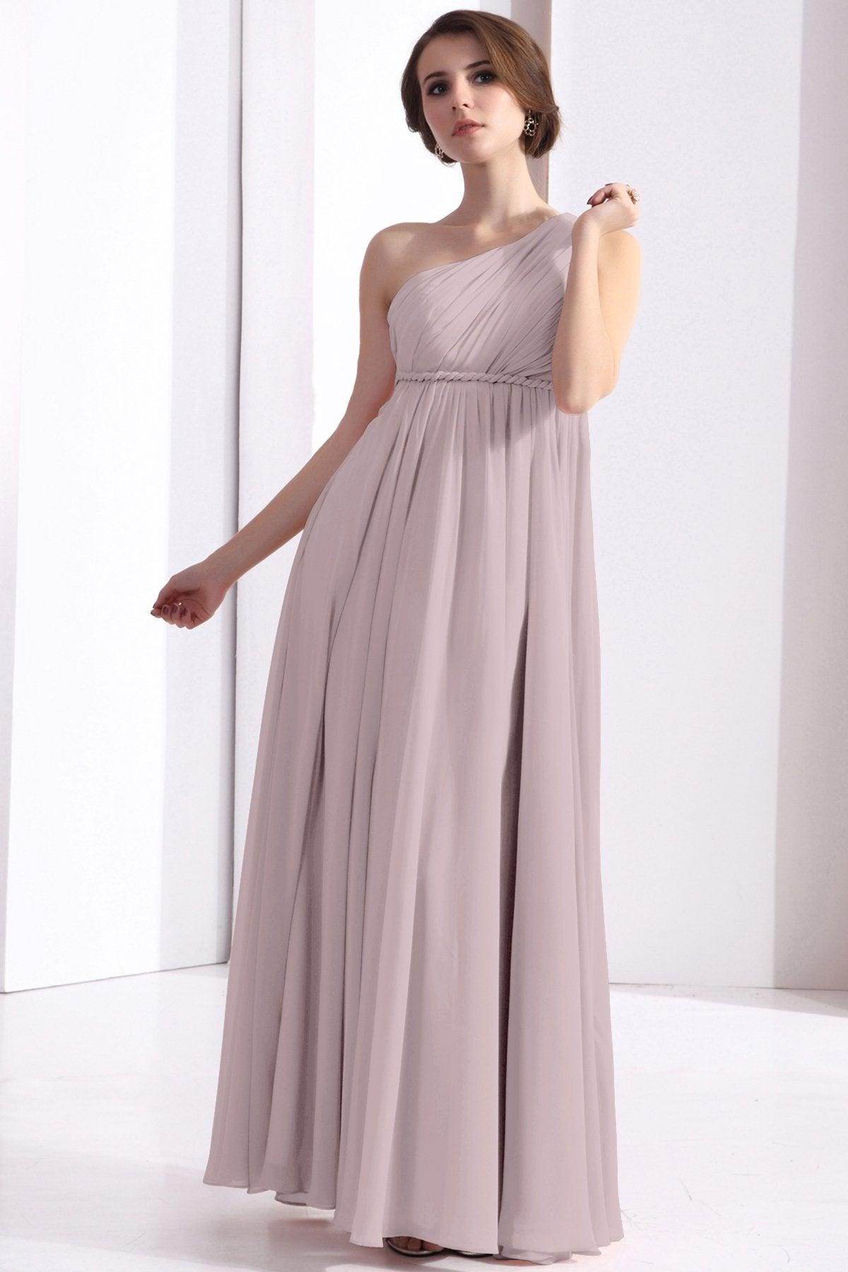 Sheath Floor Length Chiffon Bridesmaid Dress COSF1300D