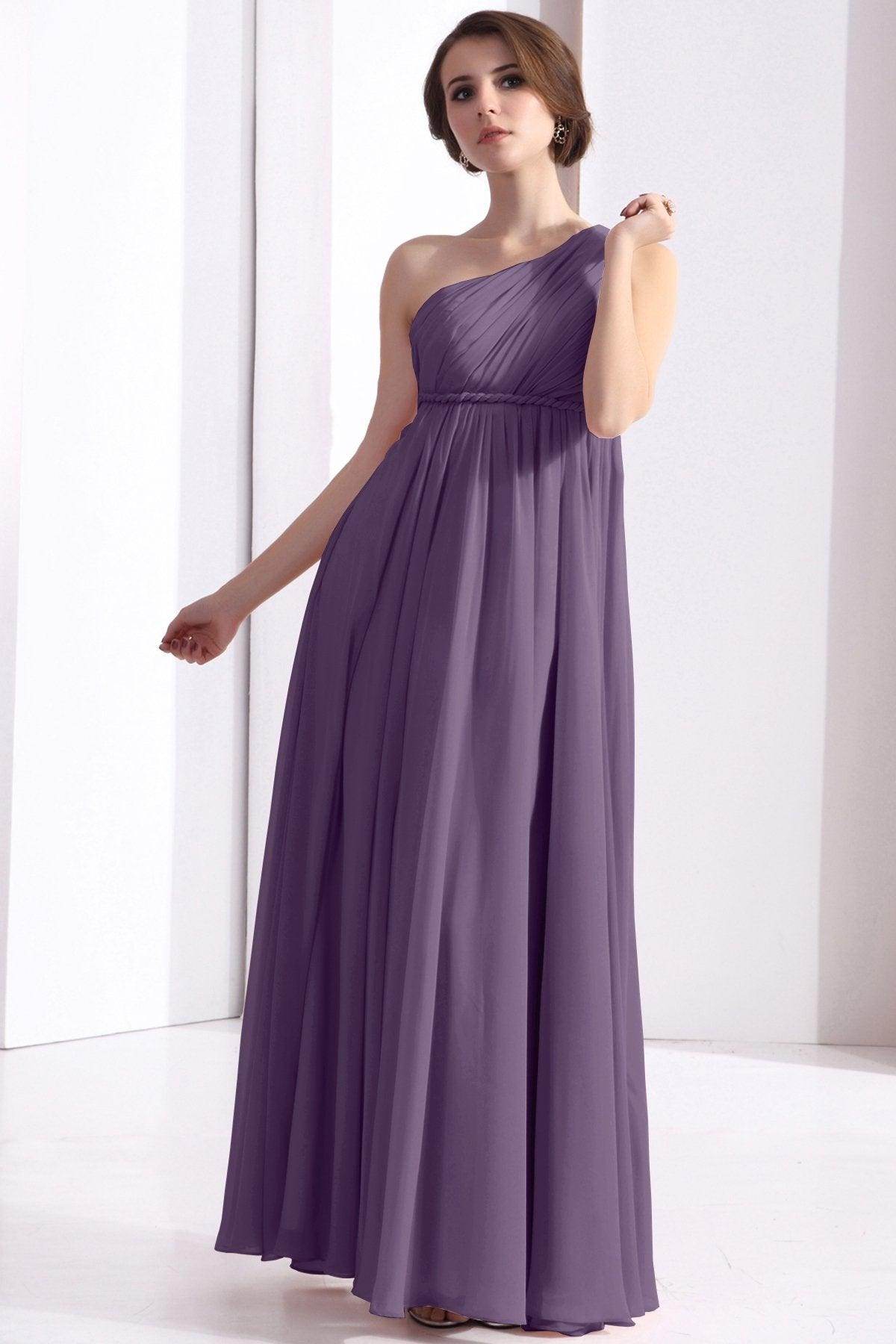 Sheath Floor Length Chiffon Bridesmaid Dress COSF1300D