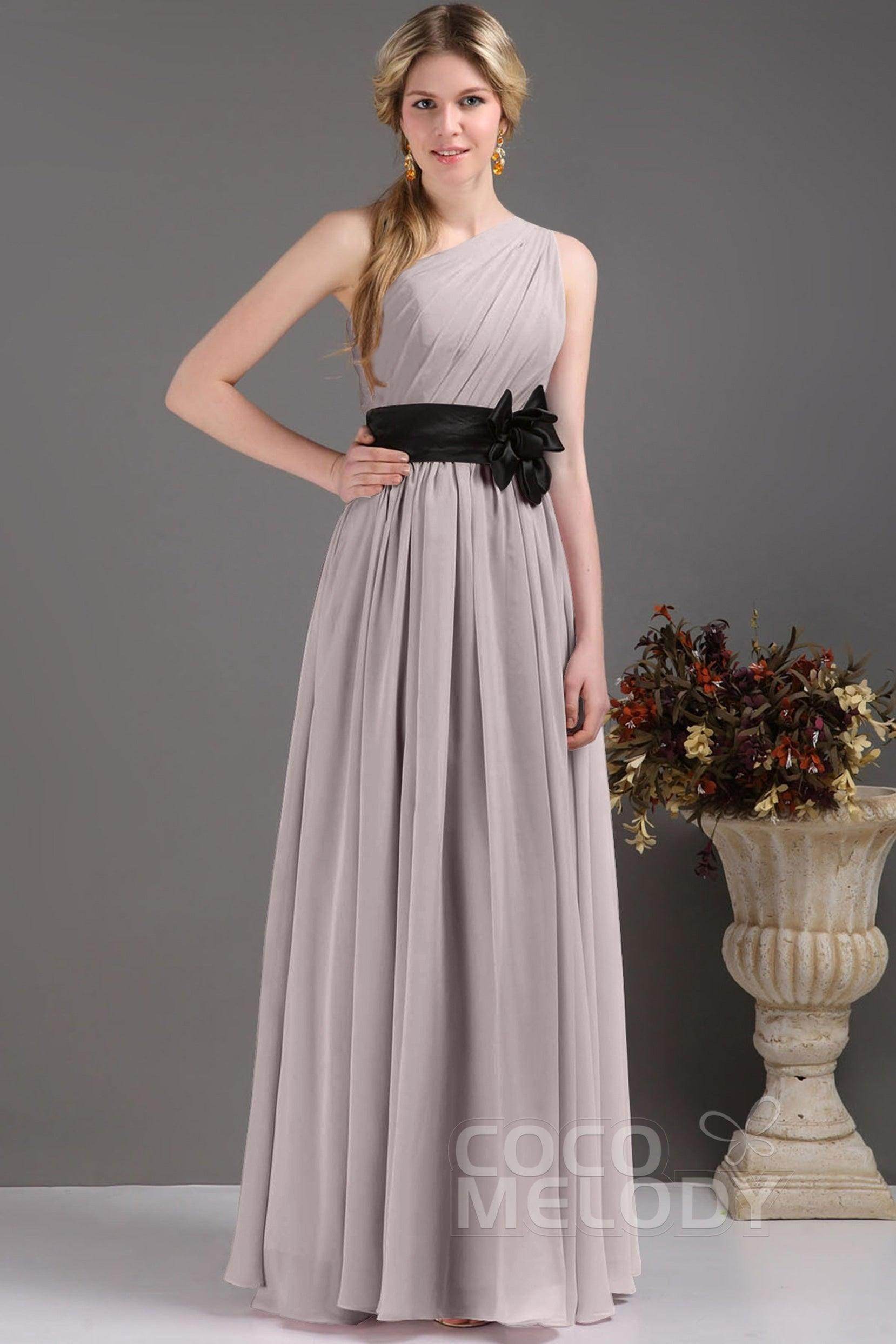 Sheath-Column Floor Length Bridesmaids Dress COSF14001