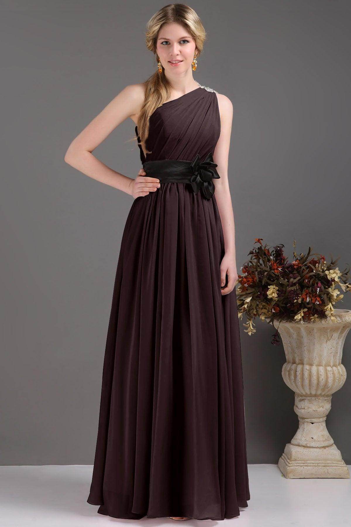Sheath-Column Floor Length Bridesmaids Dress COSF14001