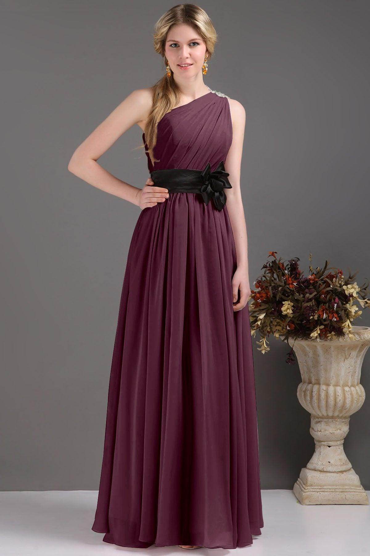 Sheath-Column Floor Length Bridesmaids Dress COSF14001