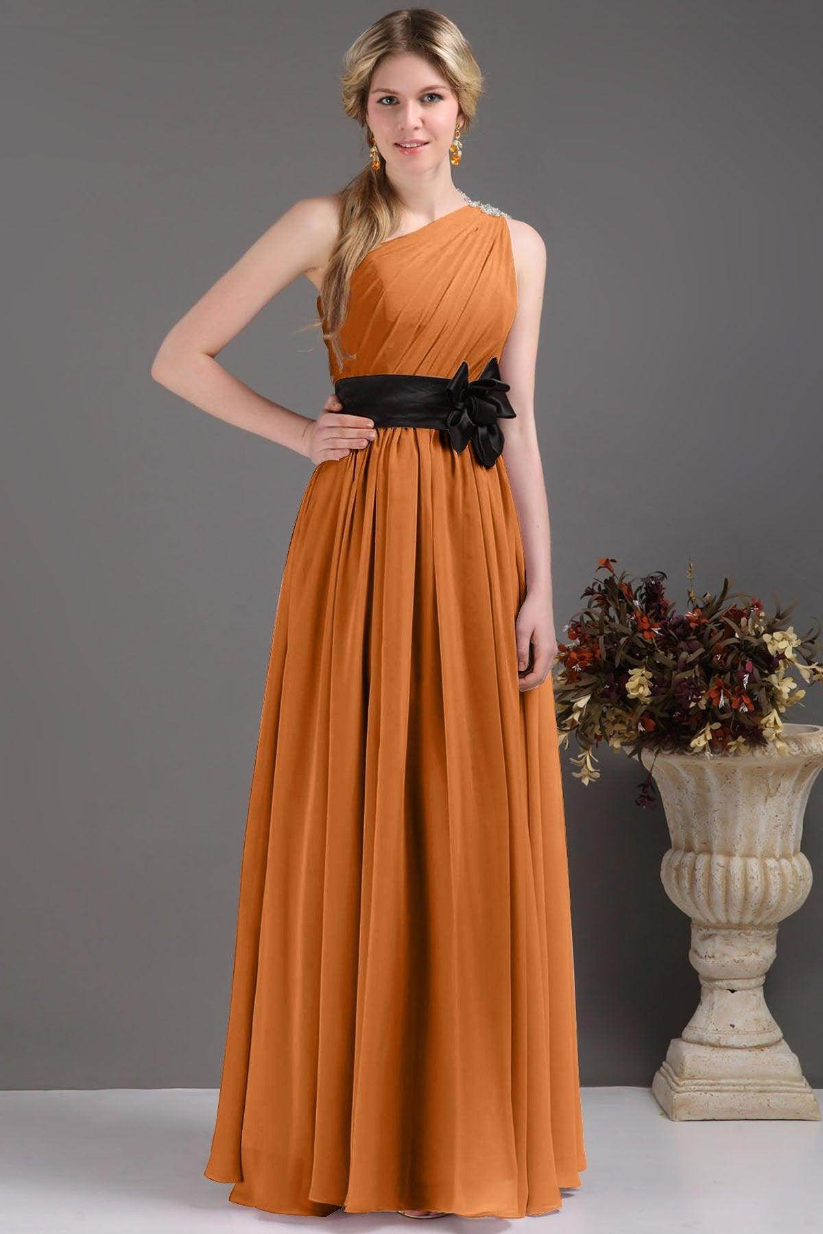 Sheath-Column Floor Length Bridesmaids Dress COSF14001