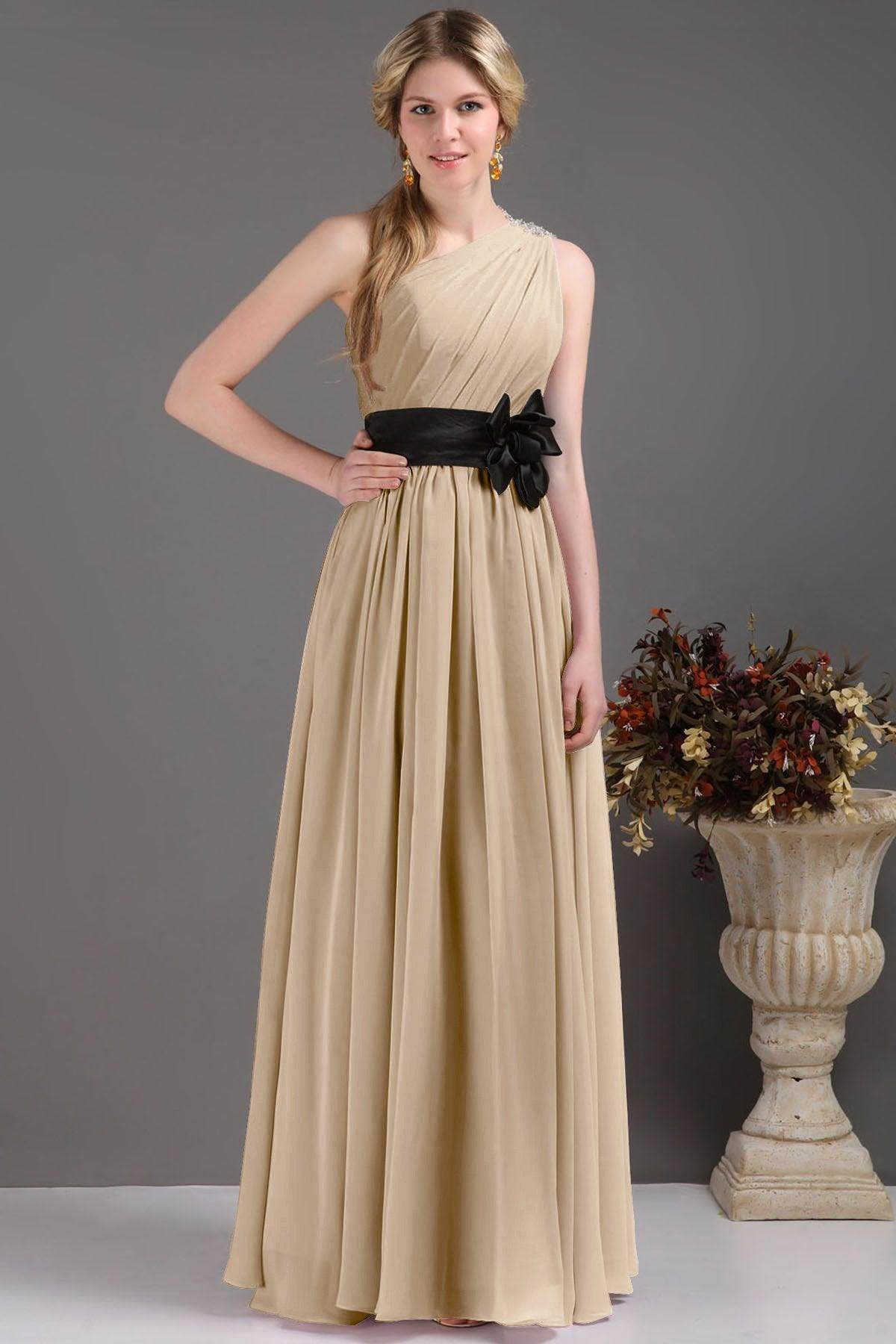 Sheath-Column Floor Length Bridesmaids Dress COSF14001