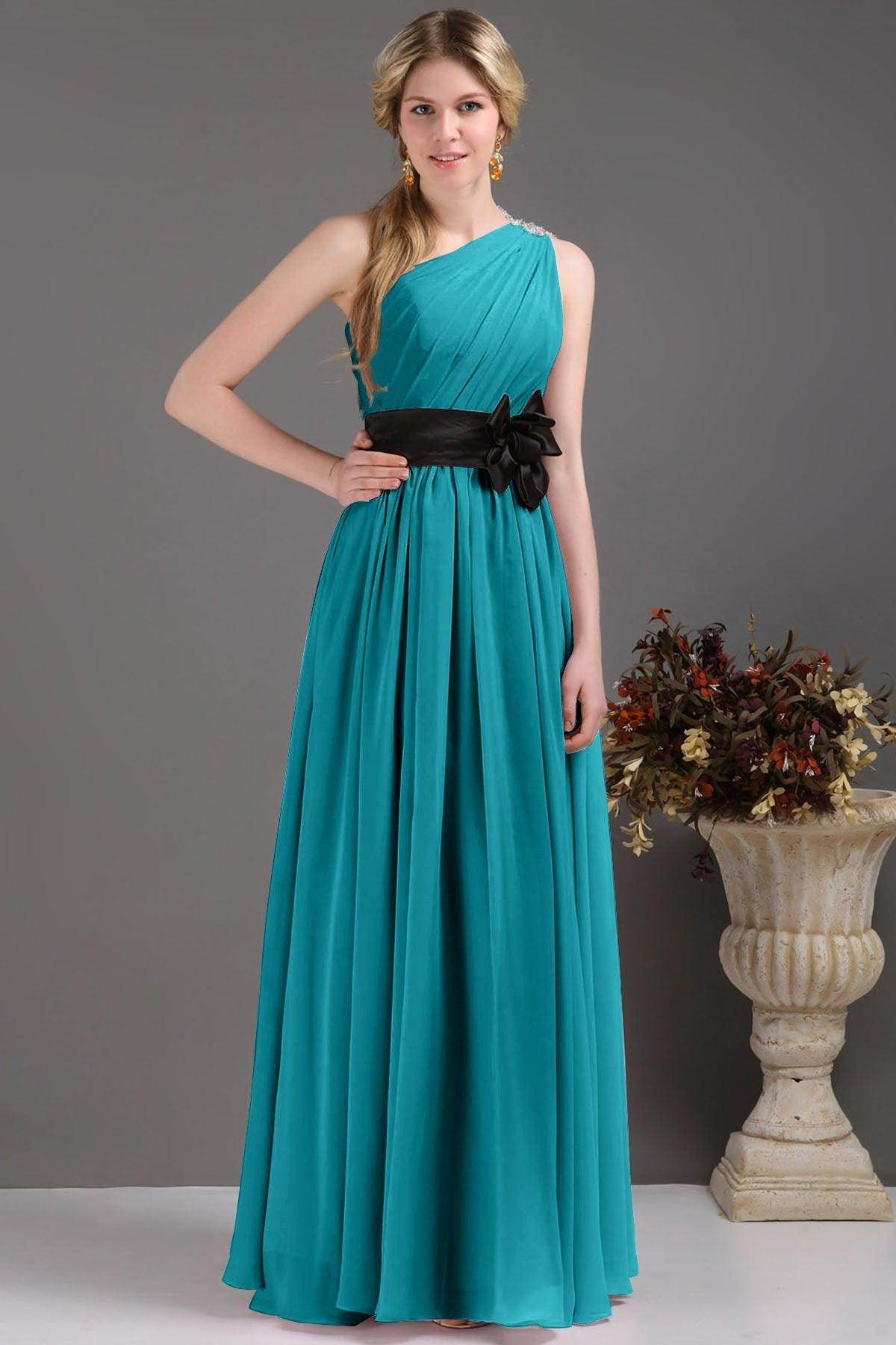 Sheath-Column Floor Length Bridesmaids Dress COSF14001