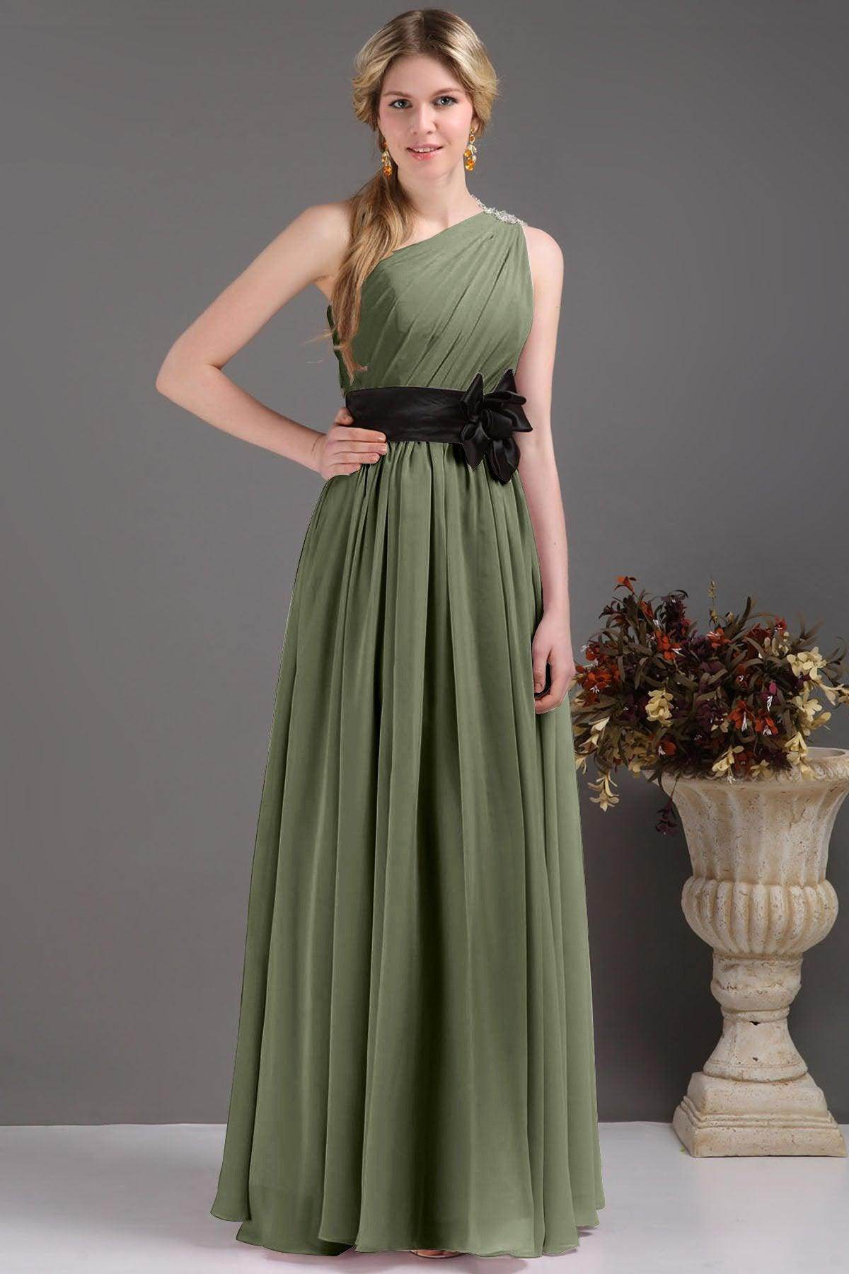 Sheath-Column Floor Length Bridesmaids Dress COSF14001