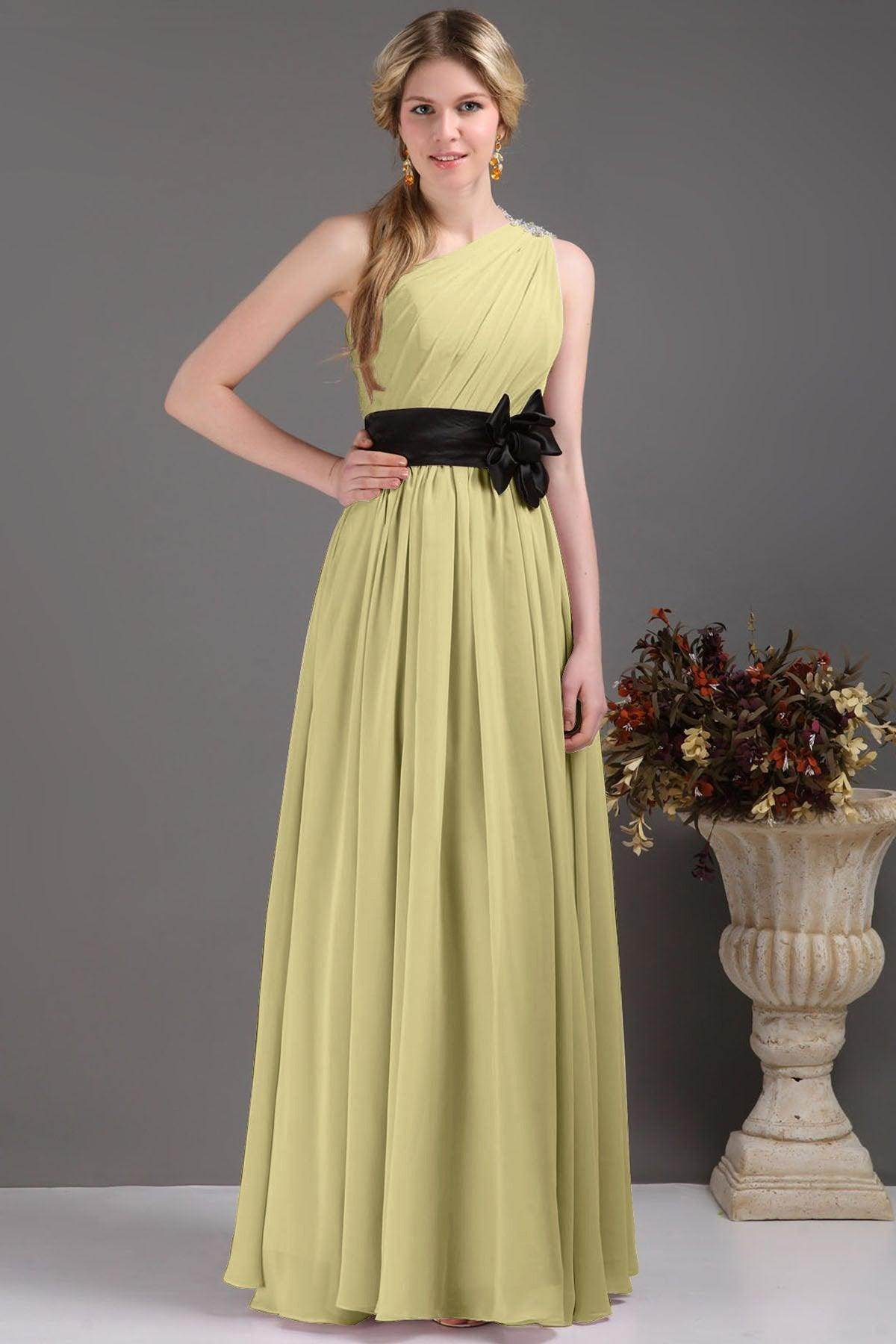 Sheath-Column Floor Length Bridesmaids Dress COSF14001