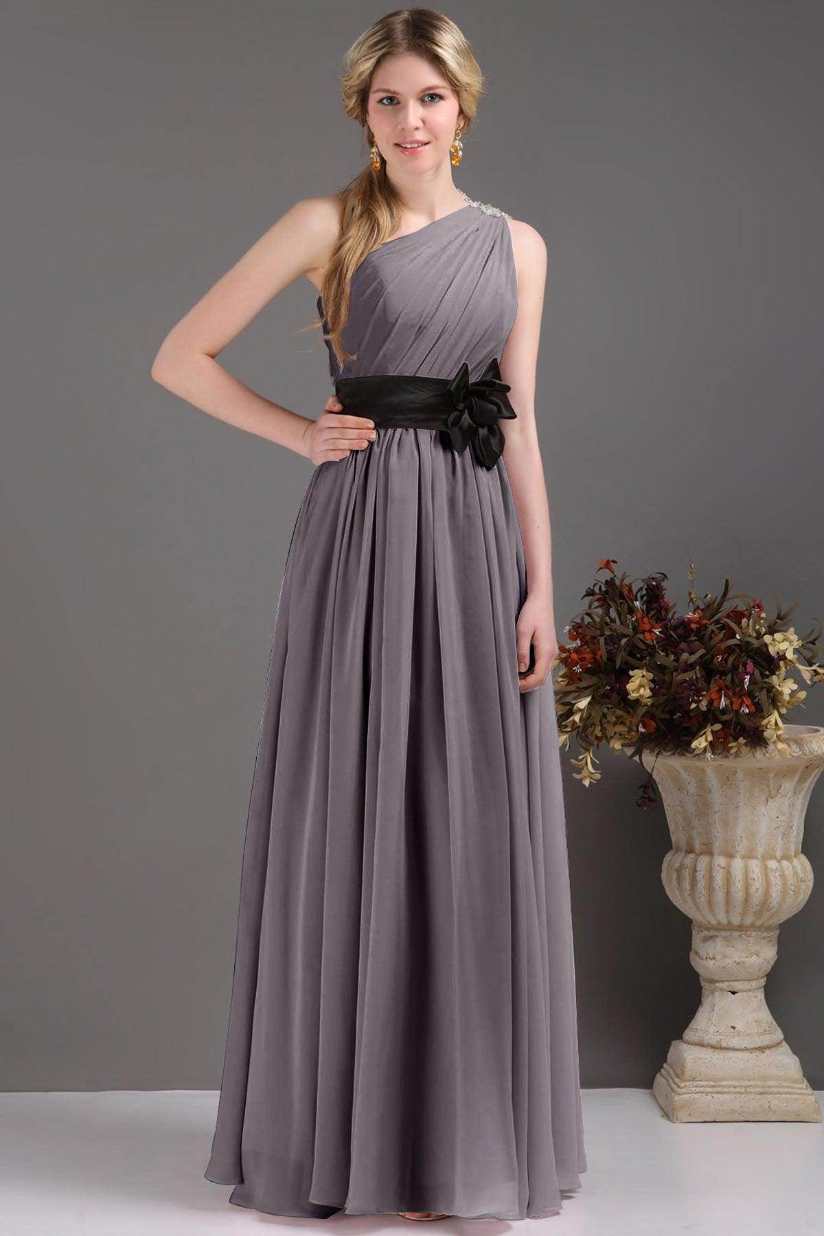 Sheath-Column Floor Length Bridesmaids Dress COSF14001