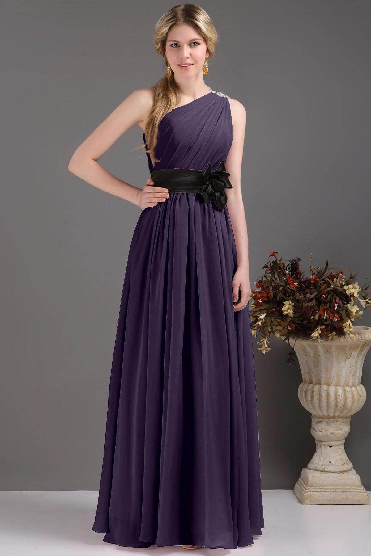 Sheath-Column Floor Length Bridesmaids Dress COSF14001