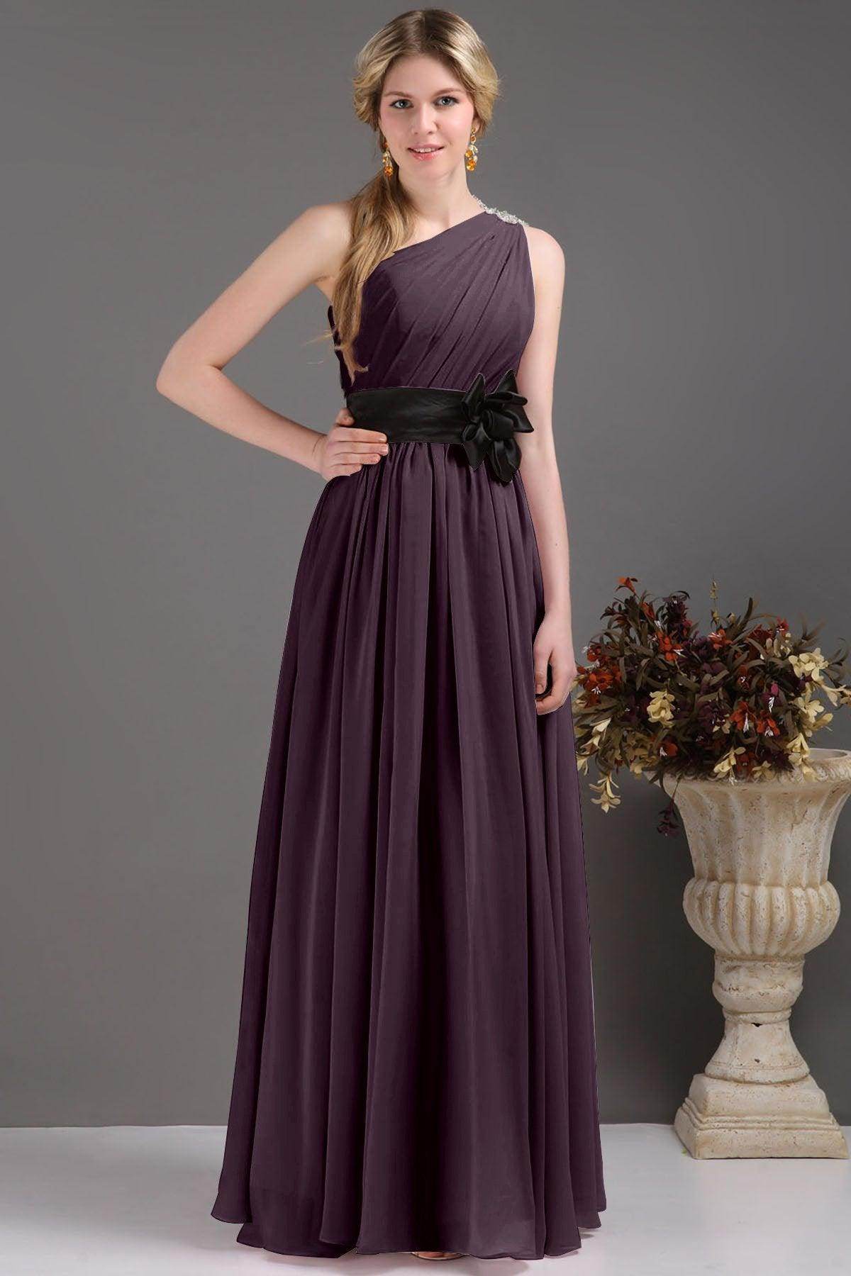 Sheath-Column Floor Length Bridesmaids Dress COSF14001