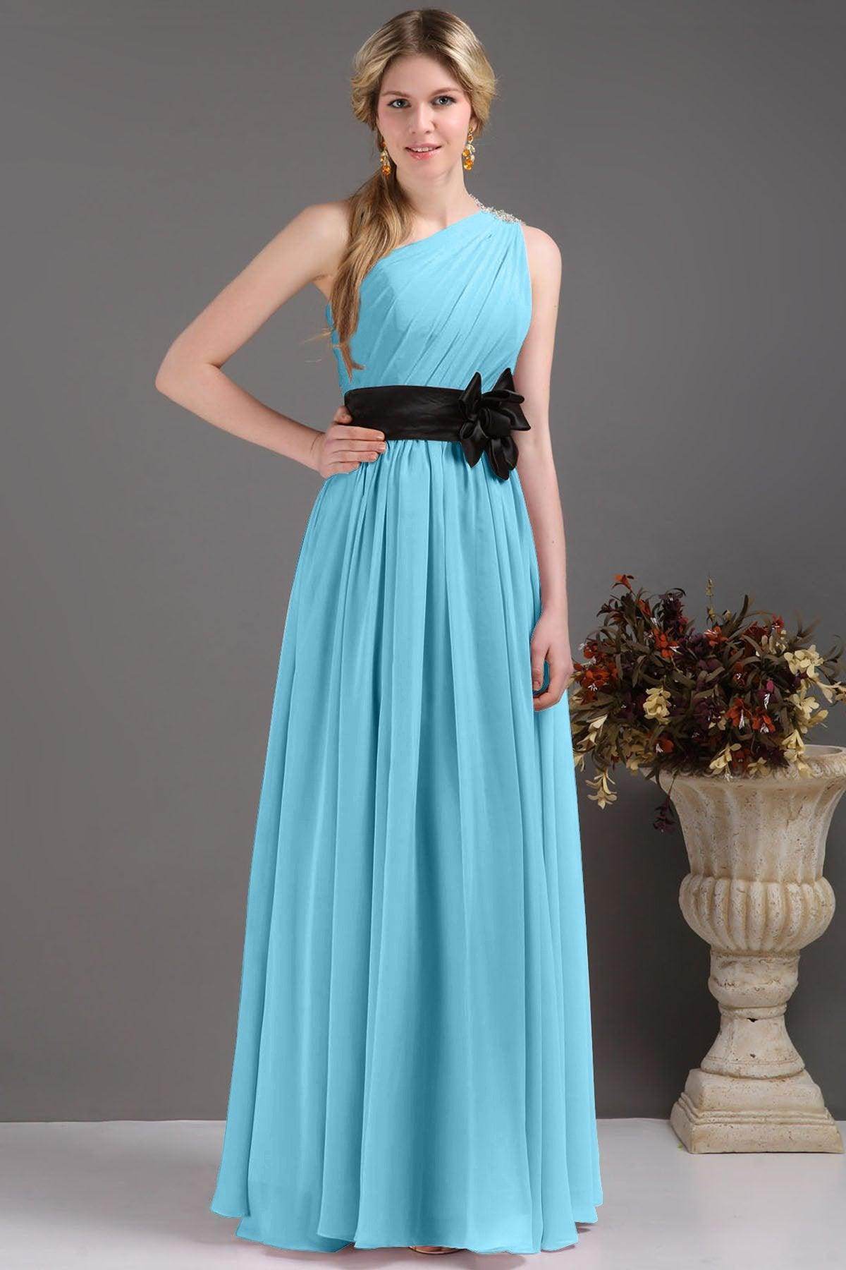 Sheath-Column Floor Length Bridesmaids Dress COSF14001
