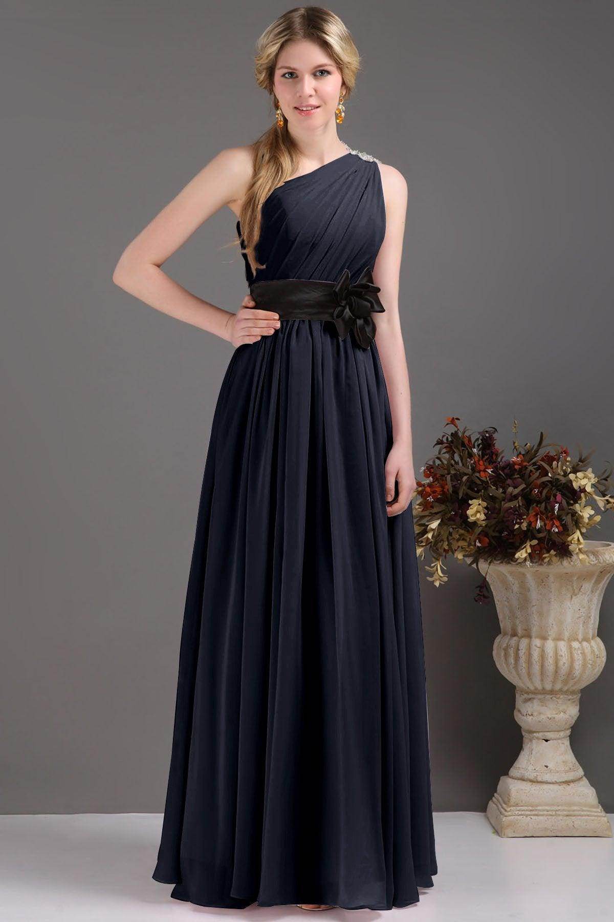 Sheath-Column Floor Length Bridesmaids Dress COSF14001