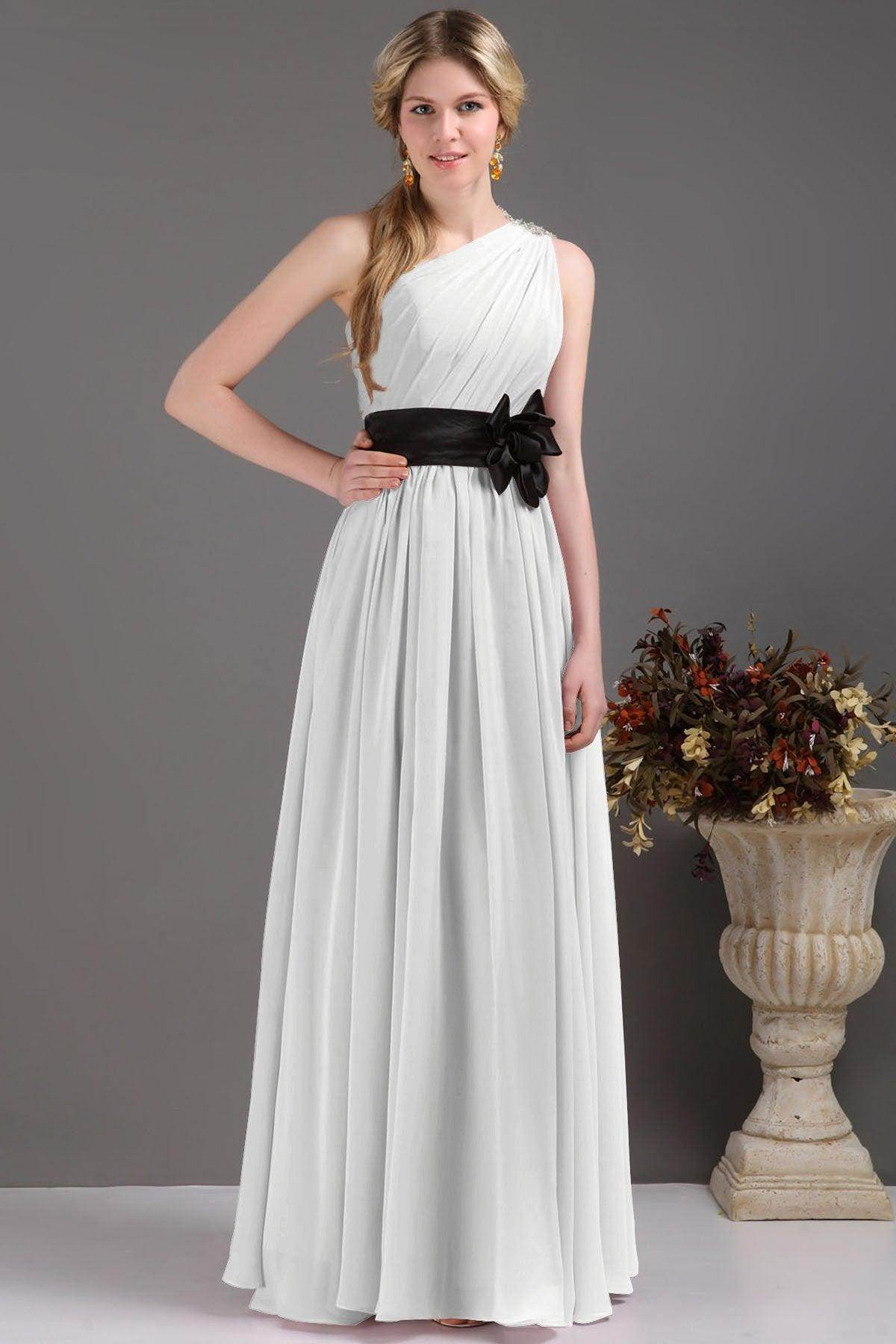 Sheath-Column Floor Length Bridesmaids Dress COSF14001