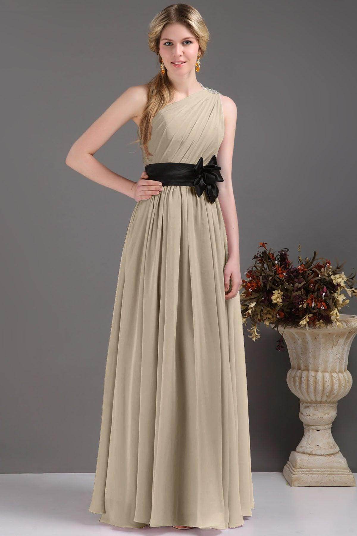 Sheath-Column Floor Length Bridesmaids Dress COSF14001