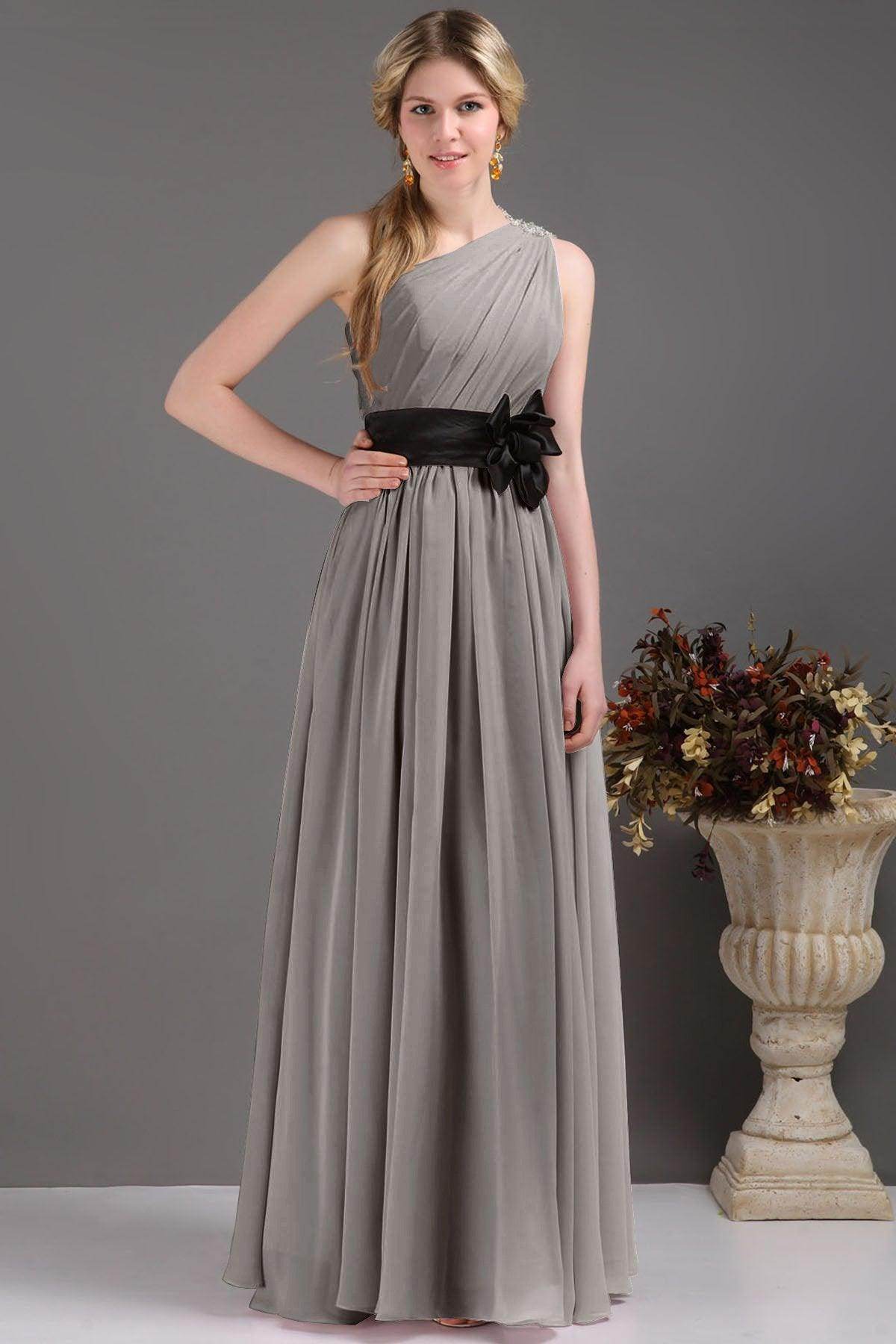 Sheath-Column Floor Length Bridesmaids Dress COSF14001