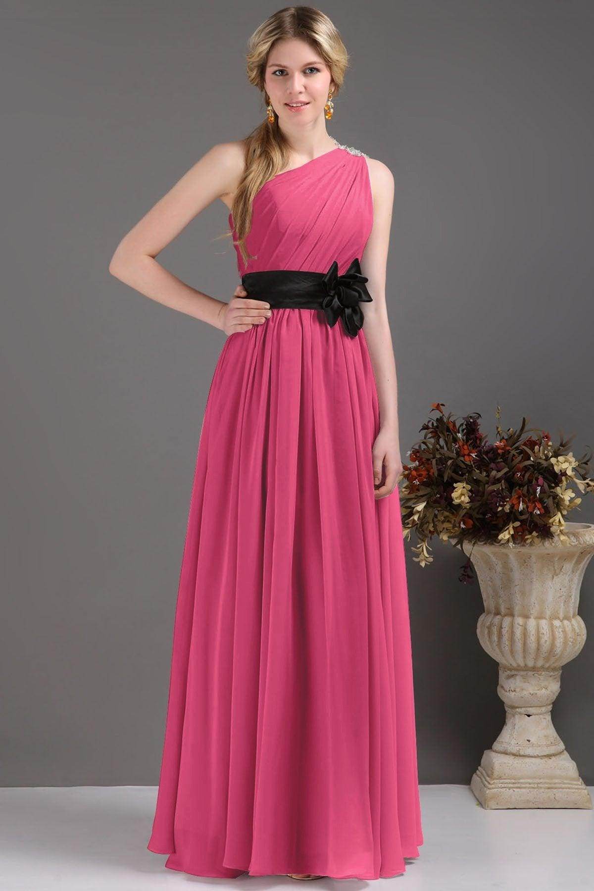 Sheath-Column Floor Length Bridesmaids Dress COSF14001